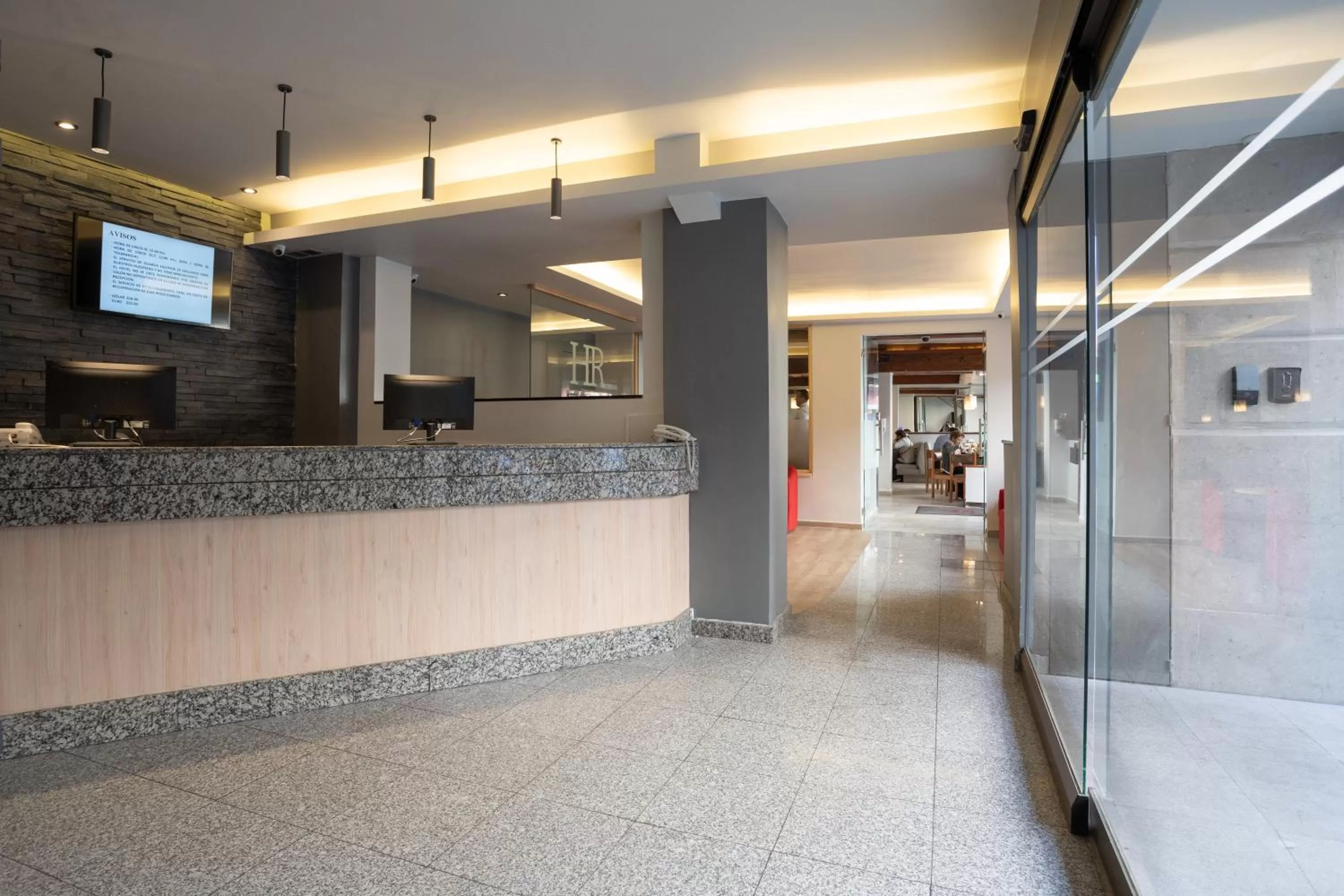 Lobby or reception in Hotel Roble