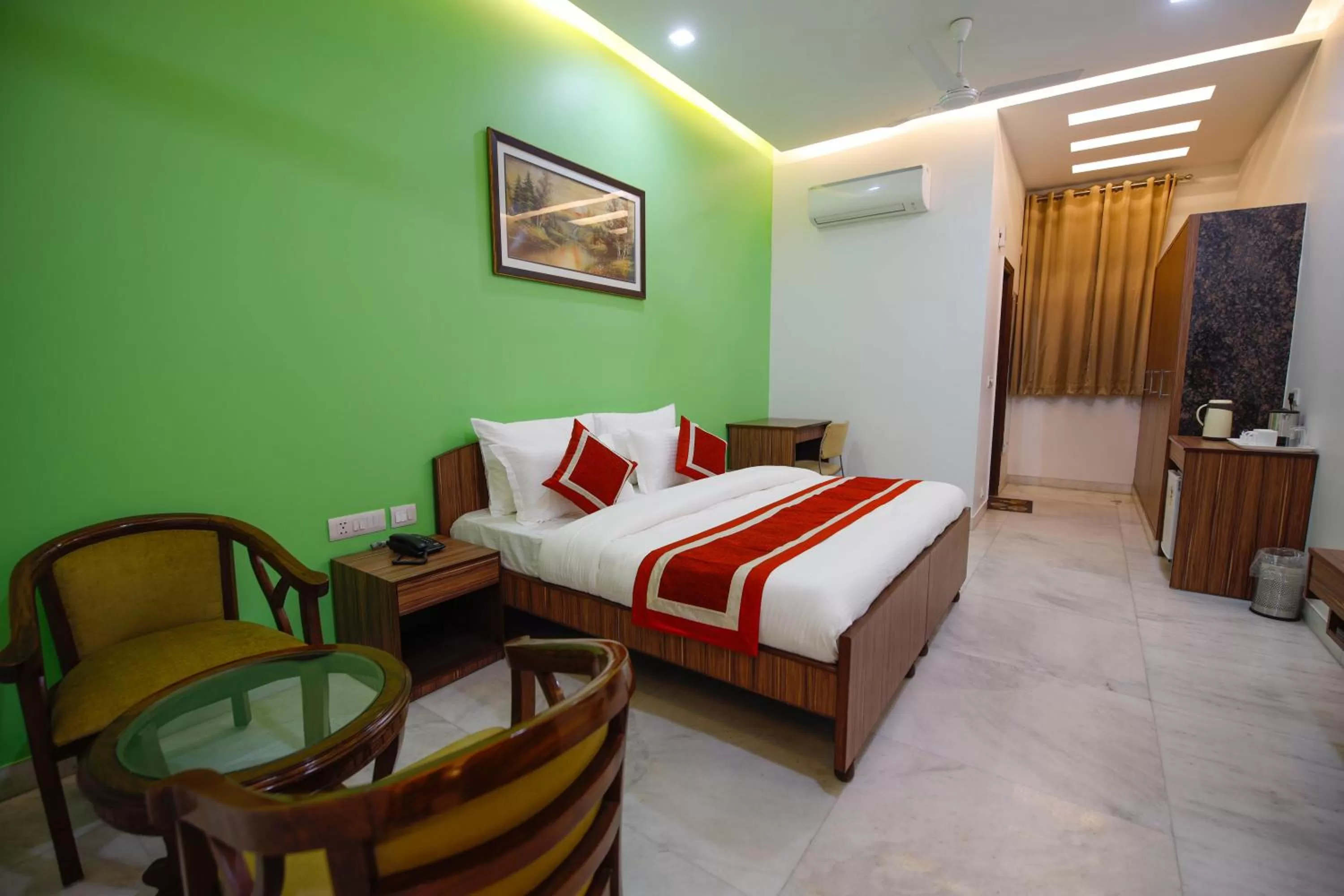 Bed in Peepal Tree Residency