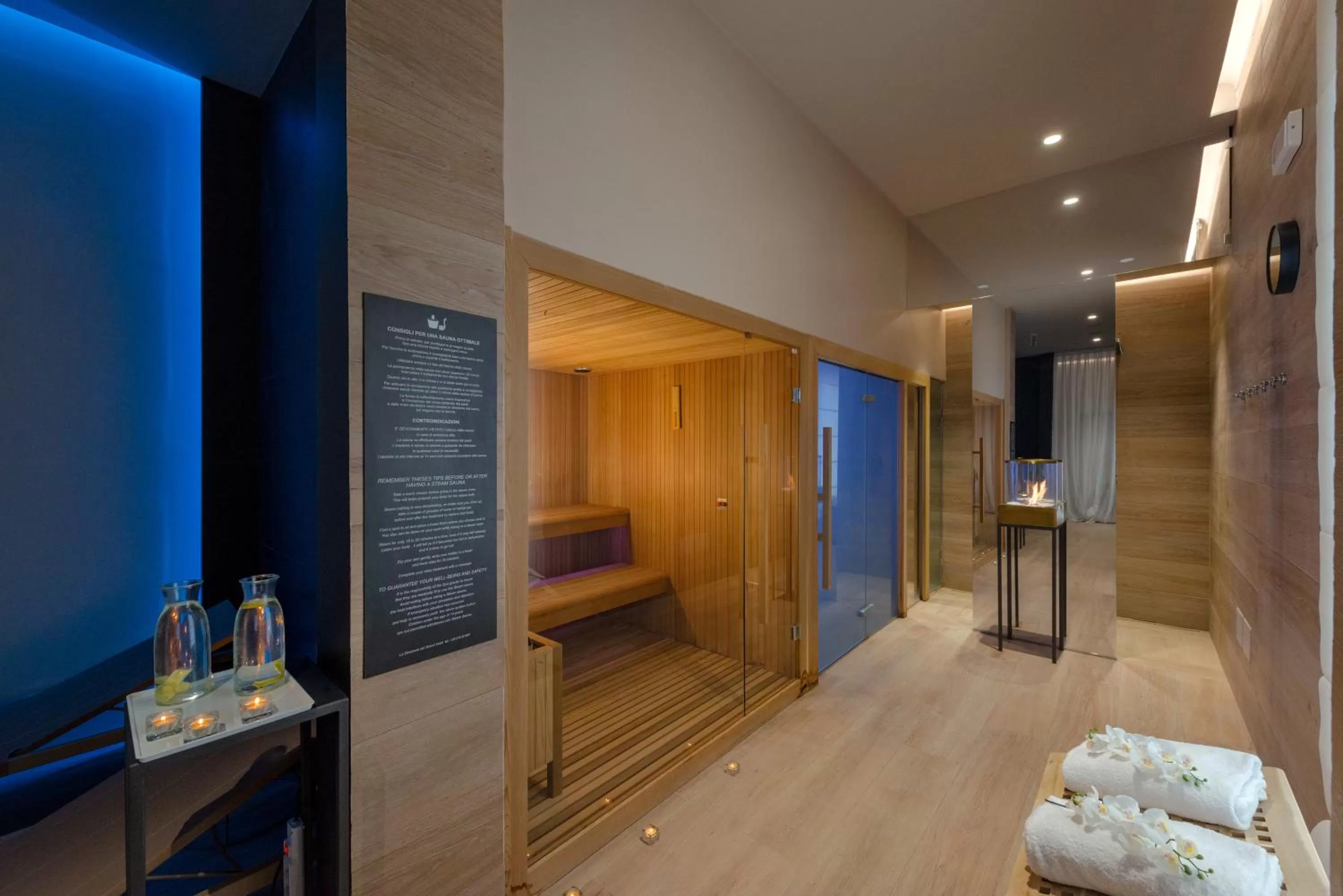 Sauna, Bed in Grand Hotel Arenzano