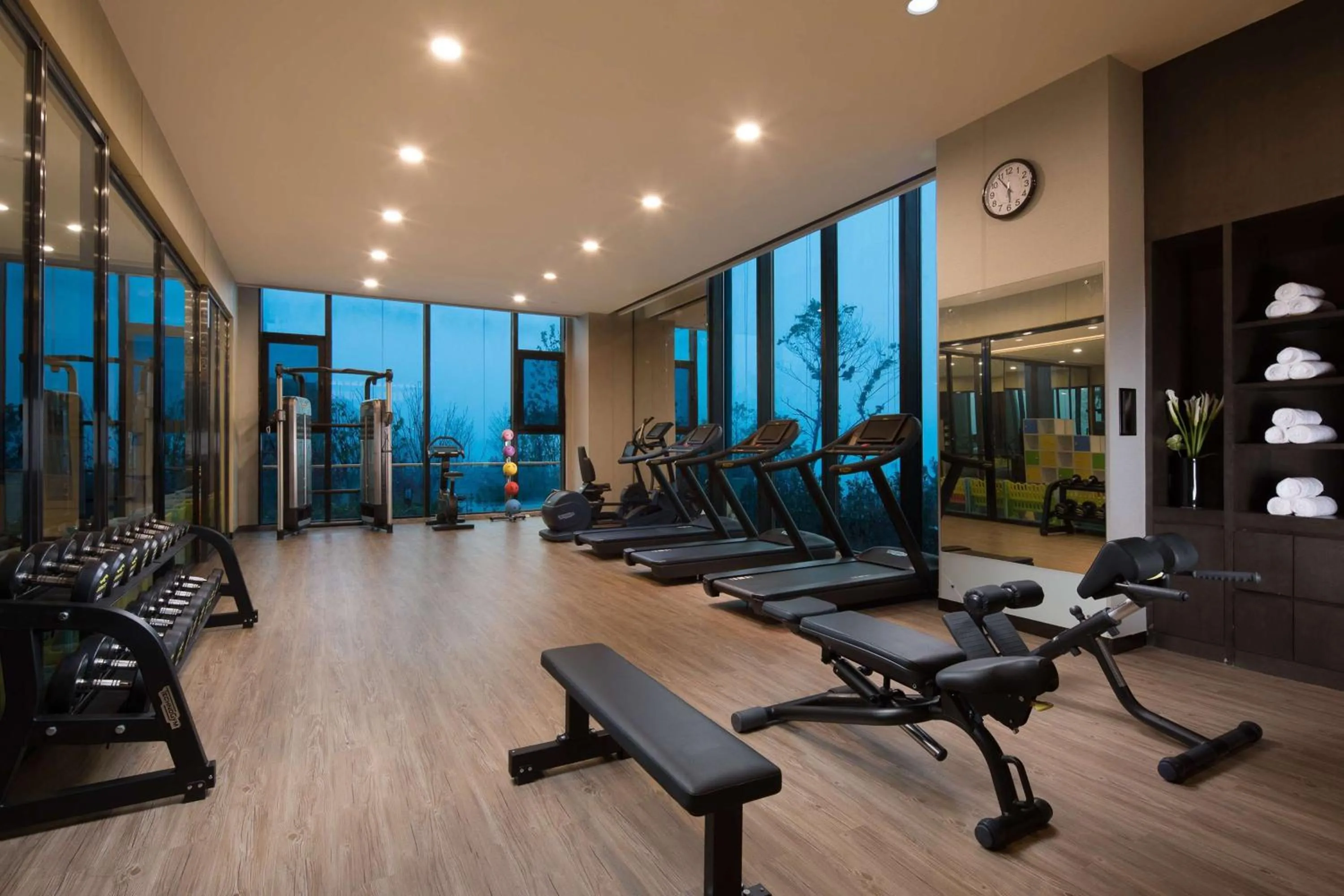 Fitness centre/facilities in Doubletree By Hilton Qingdao Oriental Movie Metropolis