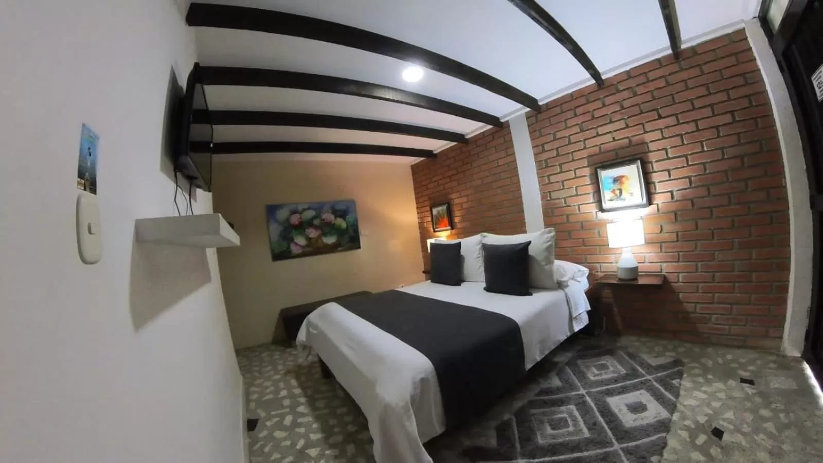 Bed in Hotel Vísperas