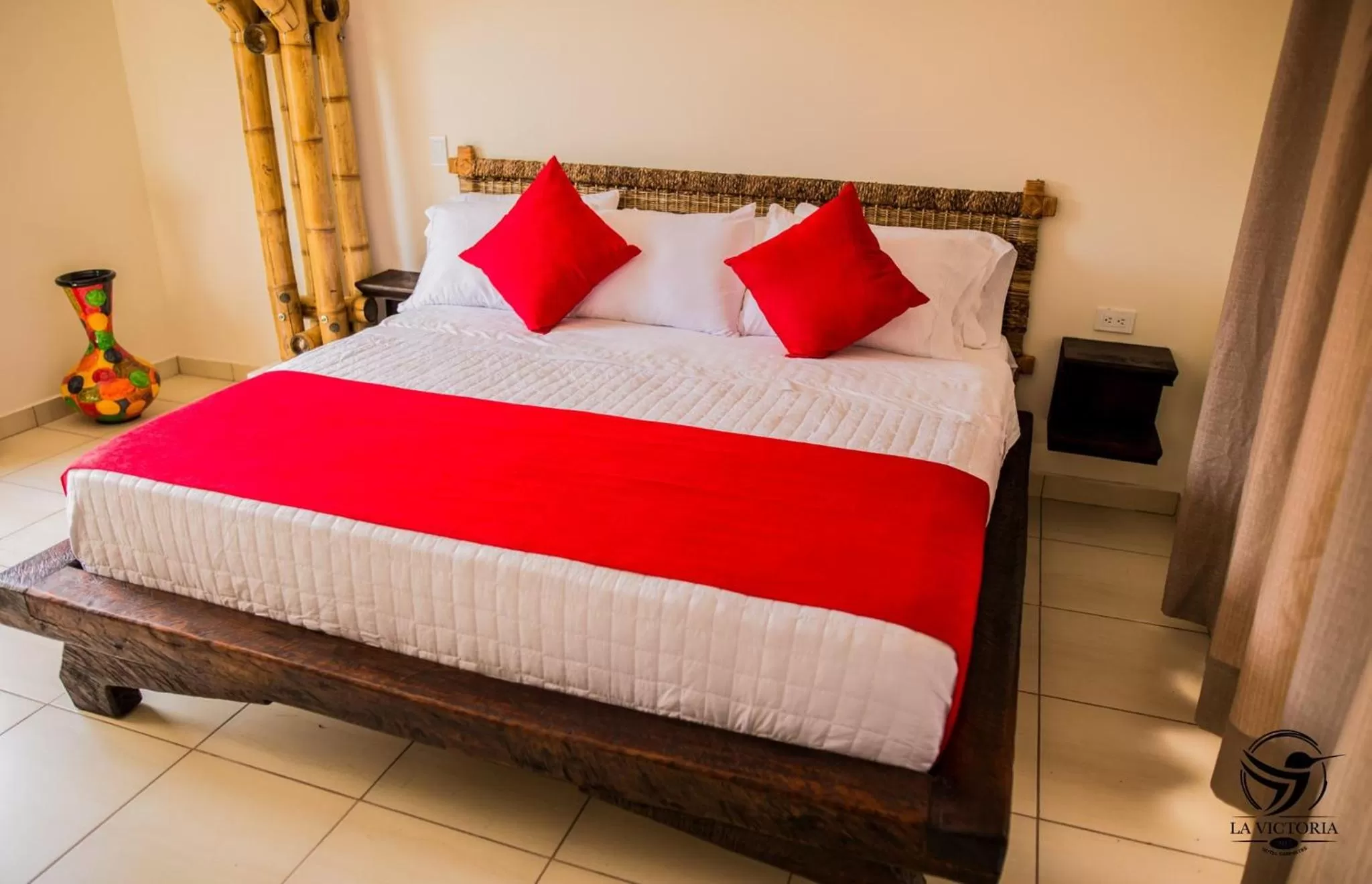 Bed in La Victoria Hotel Campestre