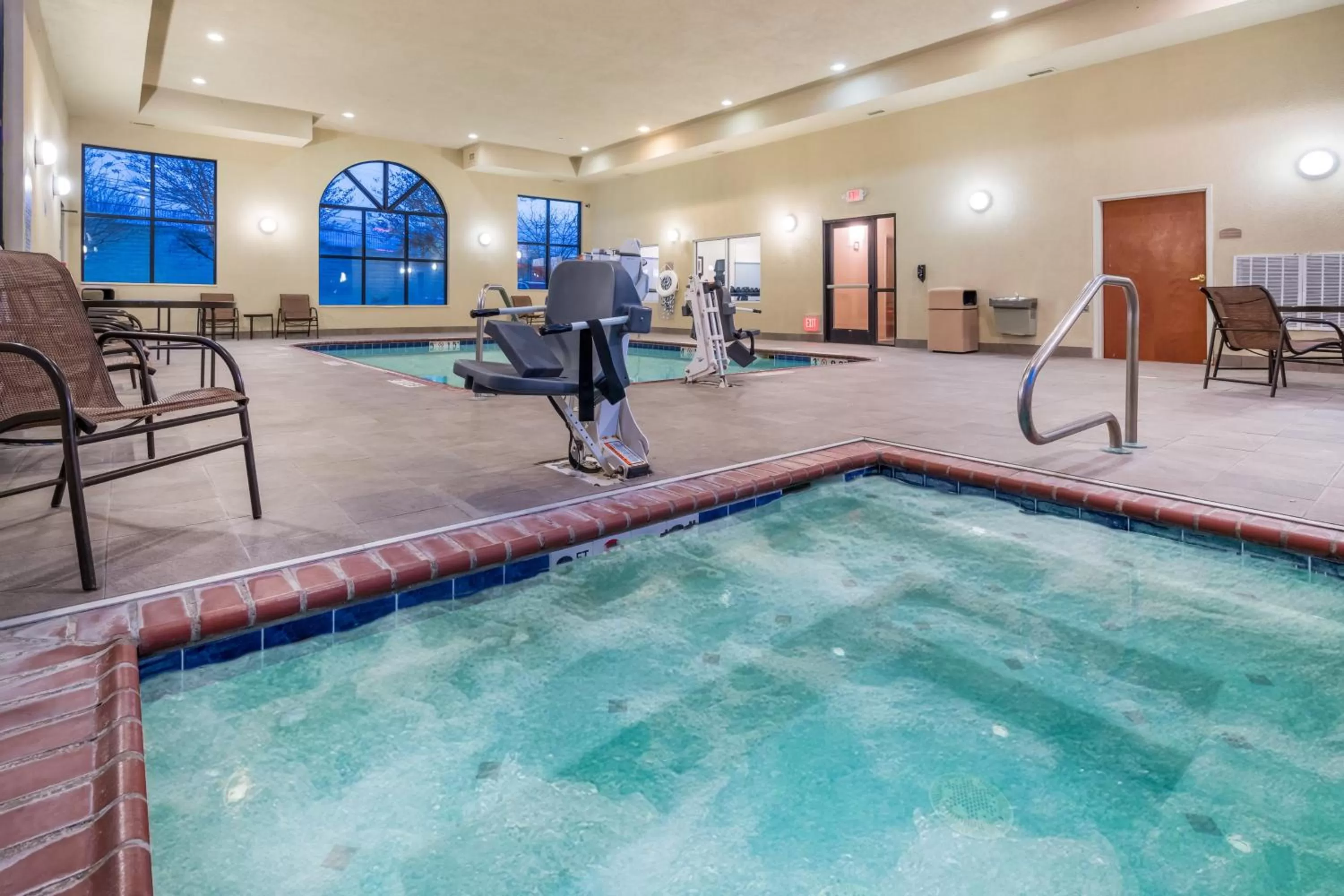 Swimming pool in Holiday Inn Express & Suites Rocky Mount Smith Mountain Lake, an IHG Hotel