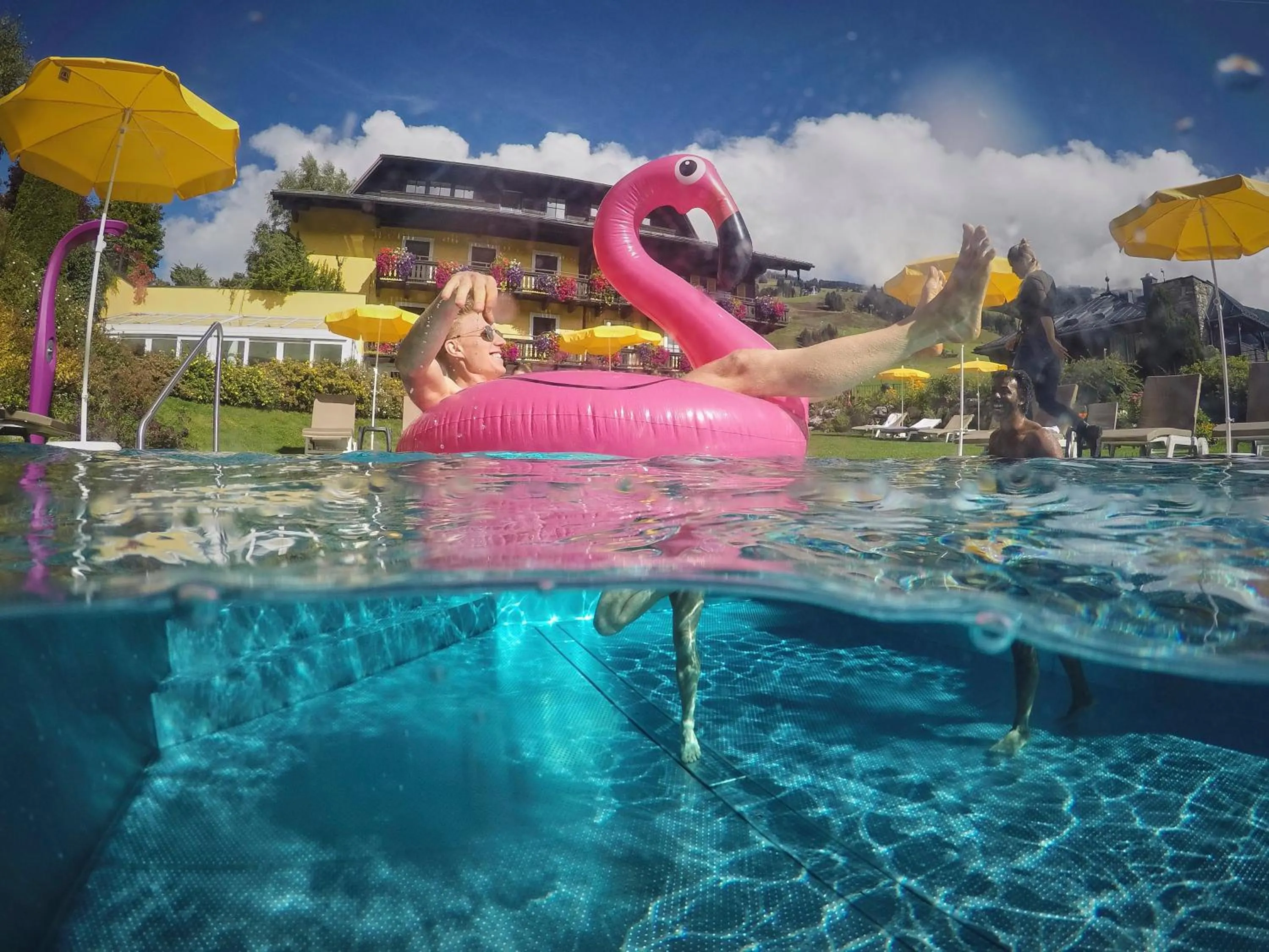 Swimming pool in Hotel Saalbacher Hof