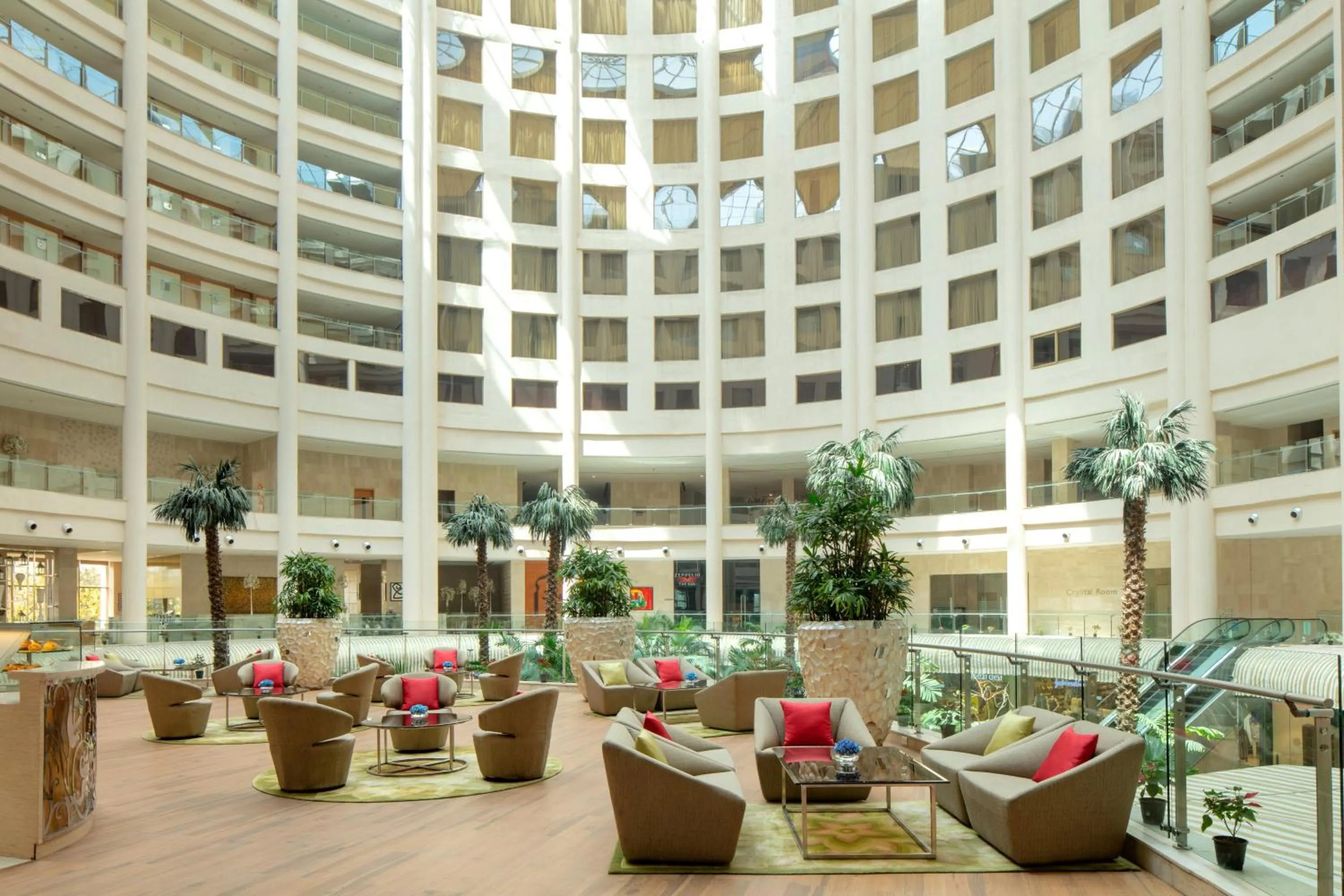 Seating area in Radisson Blu Hotel New Delhi Dwarka