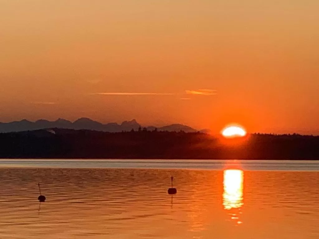 Natural landscape, Sunrise/Sunset in Bed and Breakfast Bavaria München