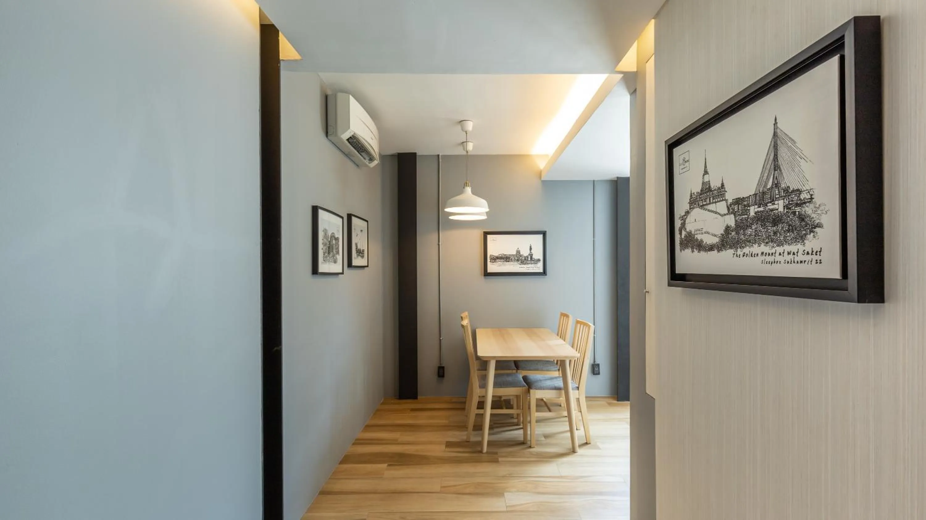 Living room in Sleep Box Hotel Sukhumvit 22