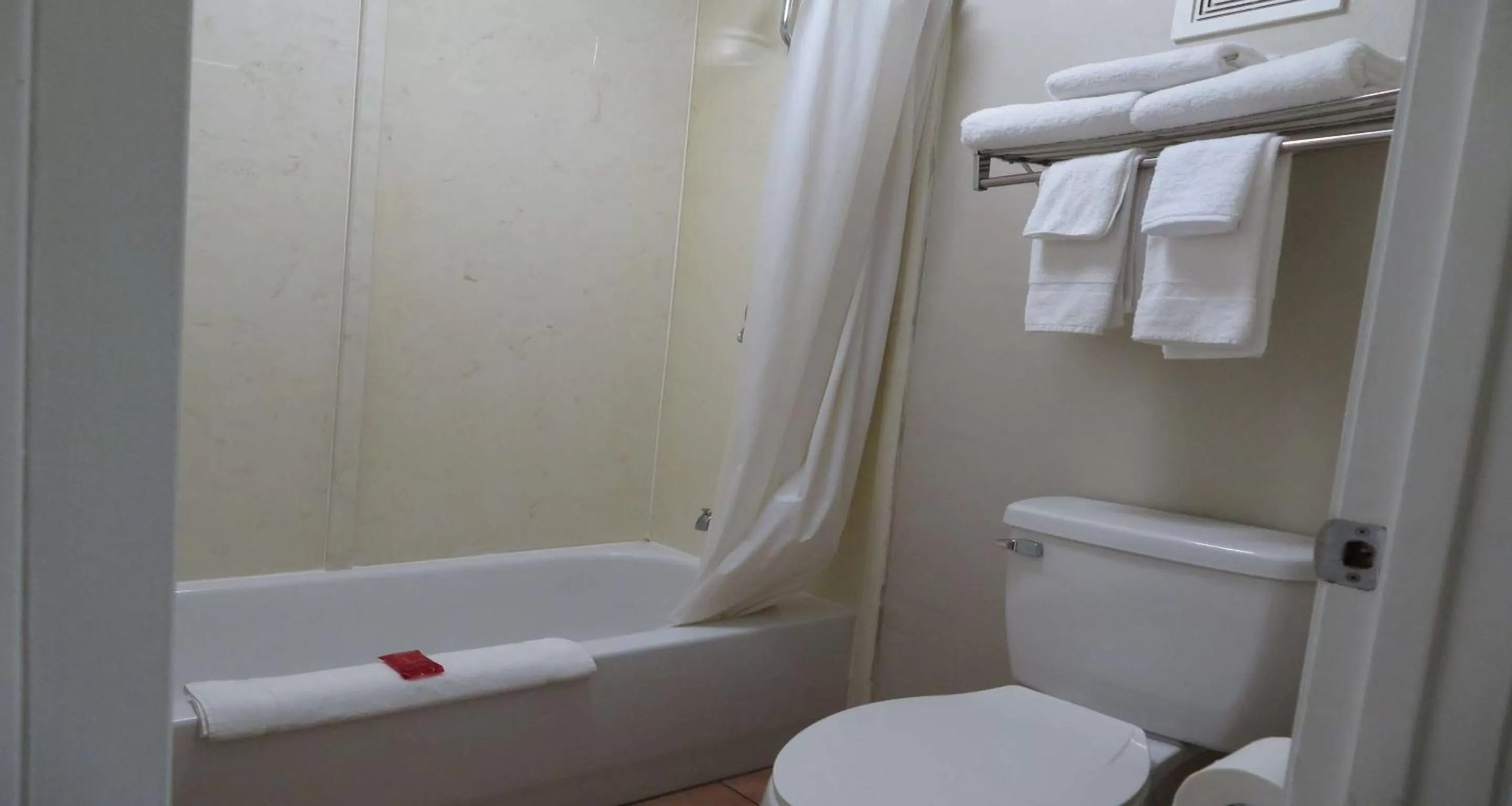 Bathroom in SureStay Plus Hotel by Best Western St Marys Cumberland