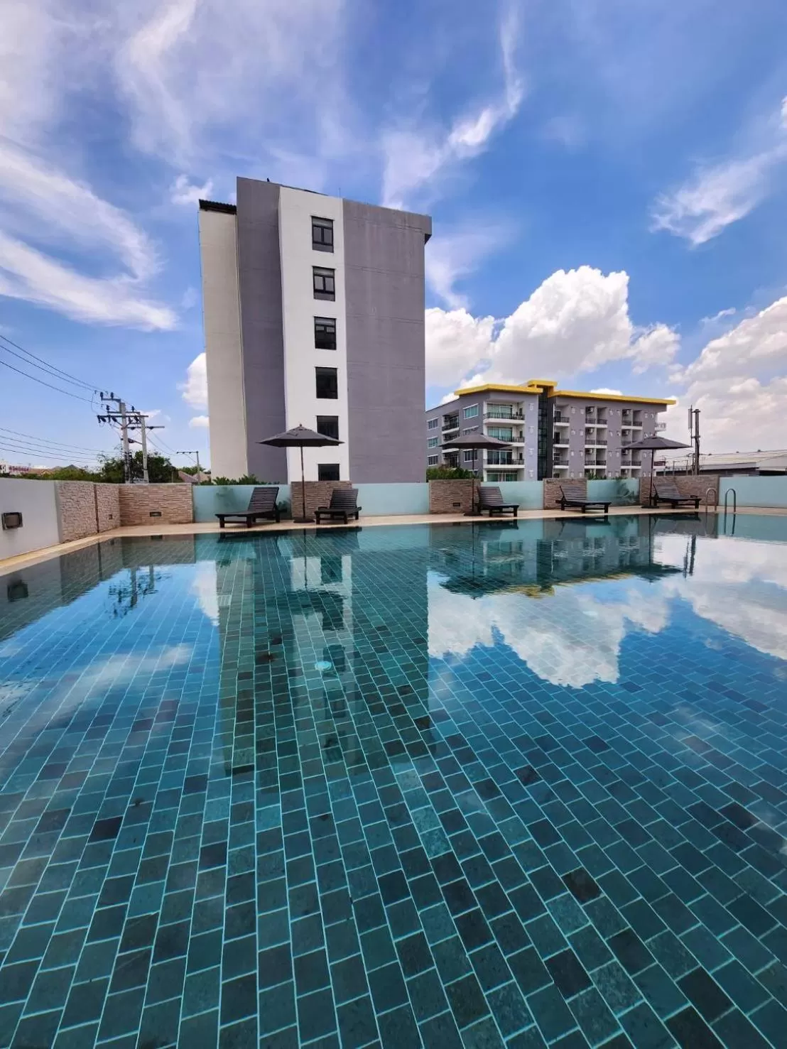 Pool view in Leenova Hotel