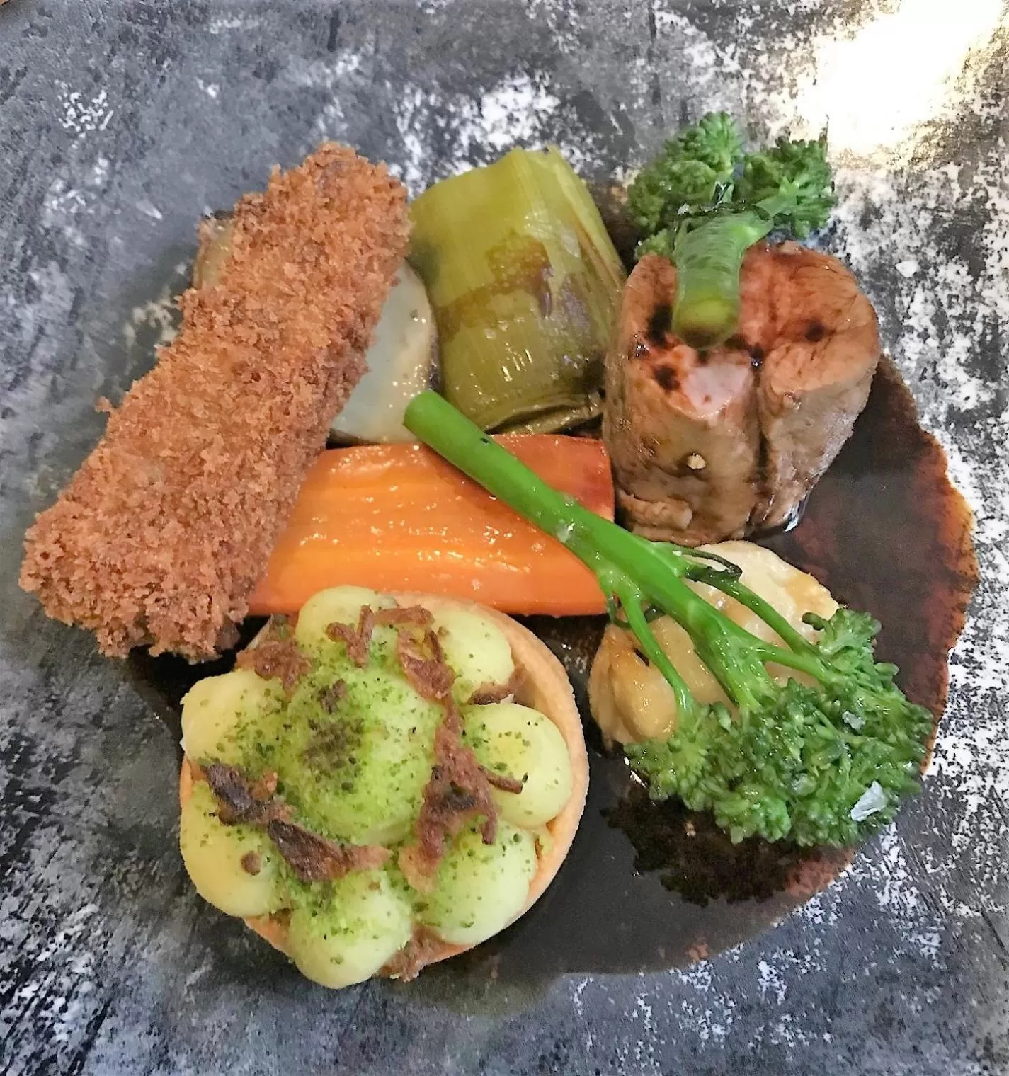 Food close-up in Craig-y-Dderwen Riverside Hotel