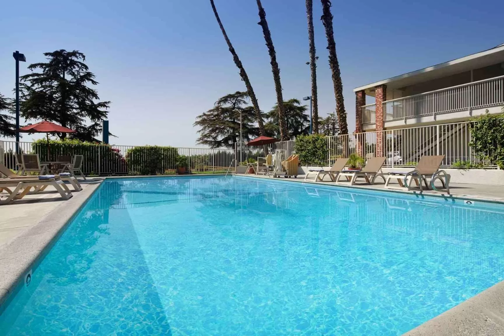 Pool view in Motel 6-Arcadia, CA - Los Angeles - Pasadena Area