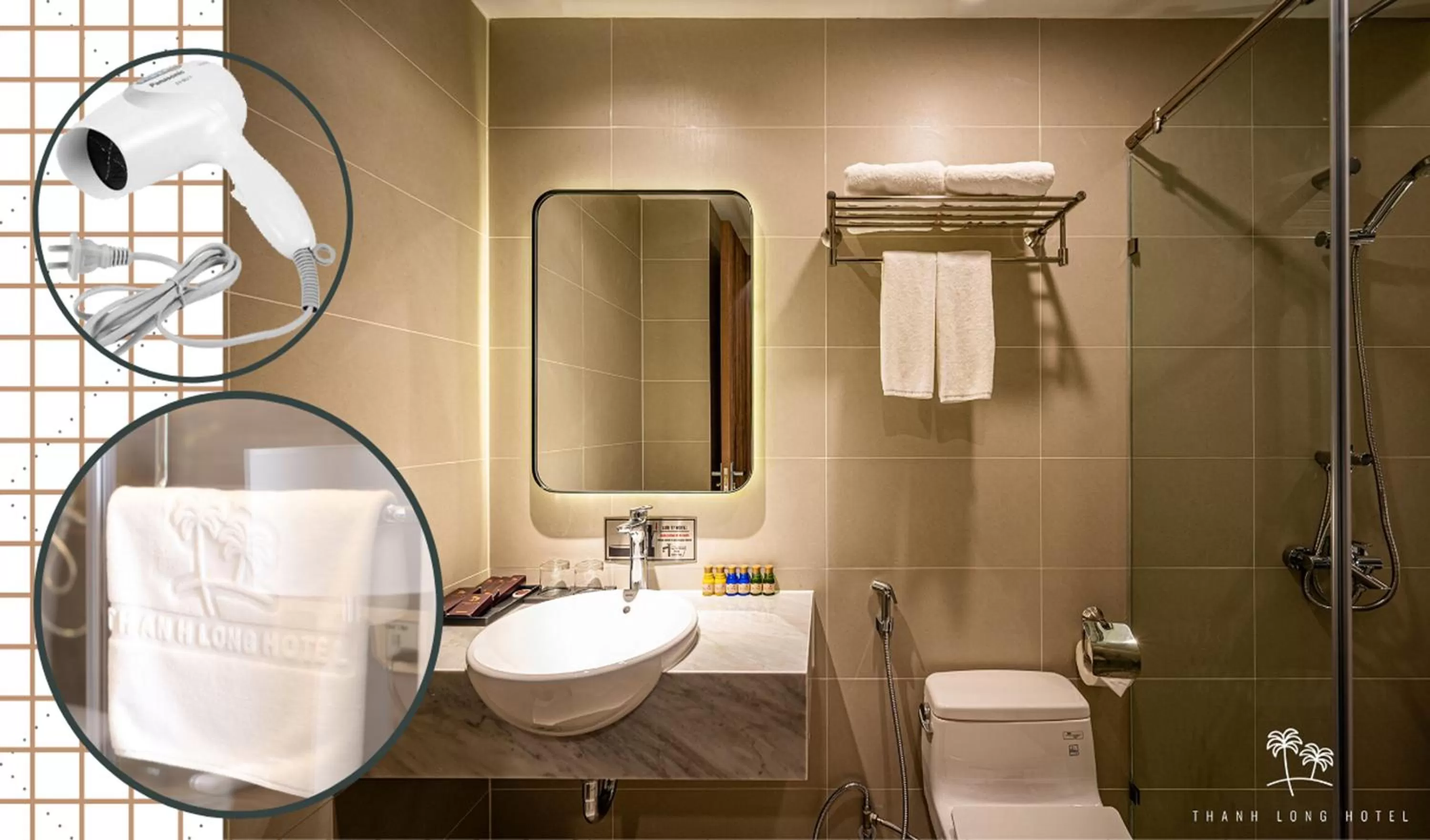 Toilet in Thanh Long Hotel - Bach Dang