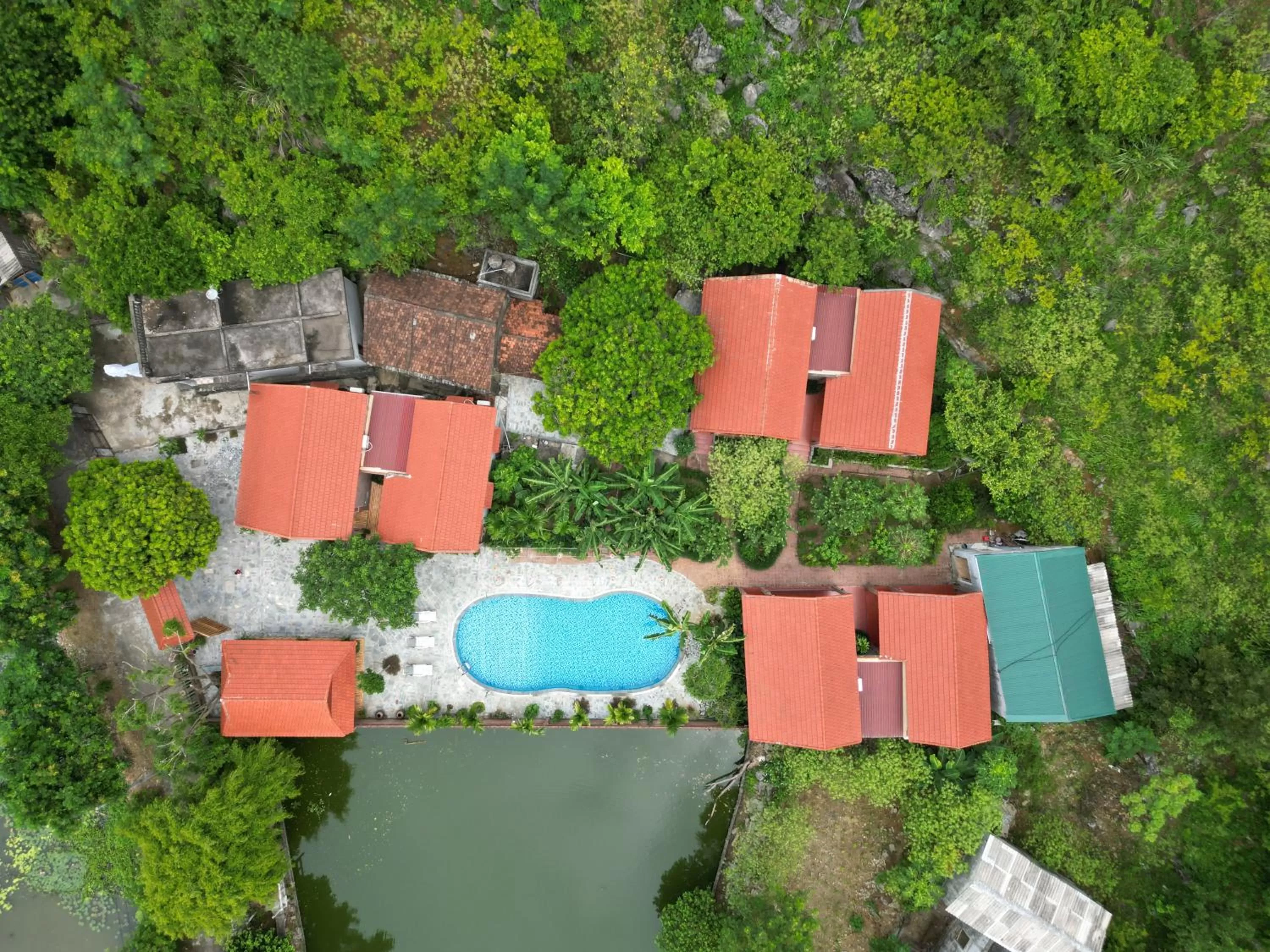 Bird's eye view in Phạm Gia Homestay Ecogarden