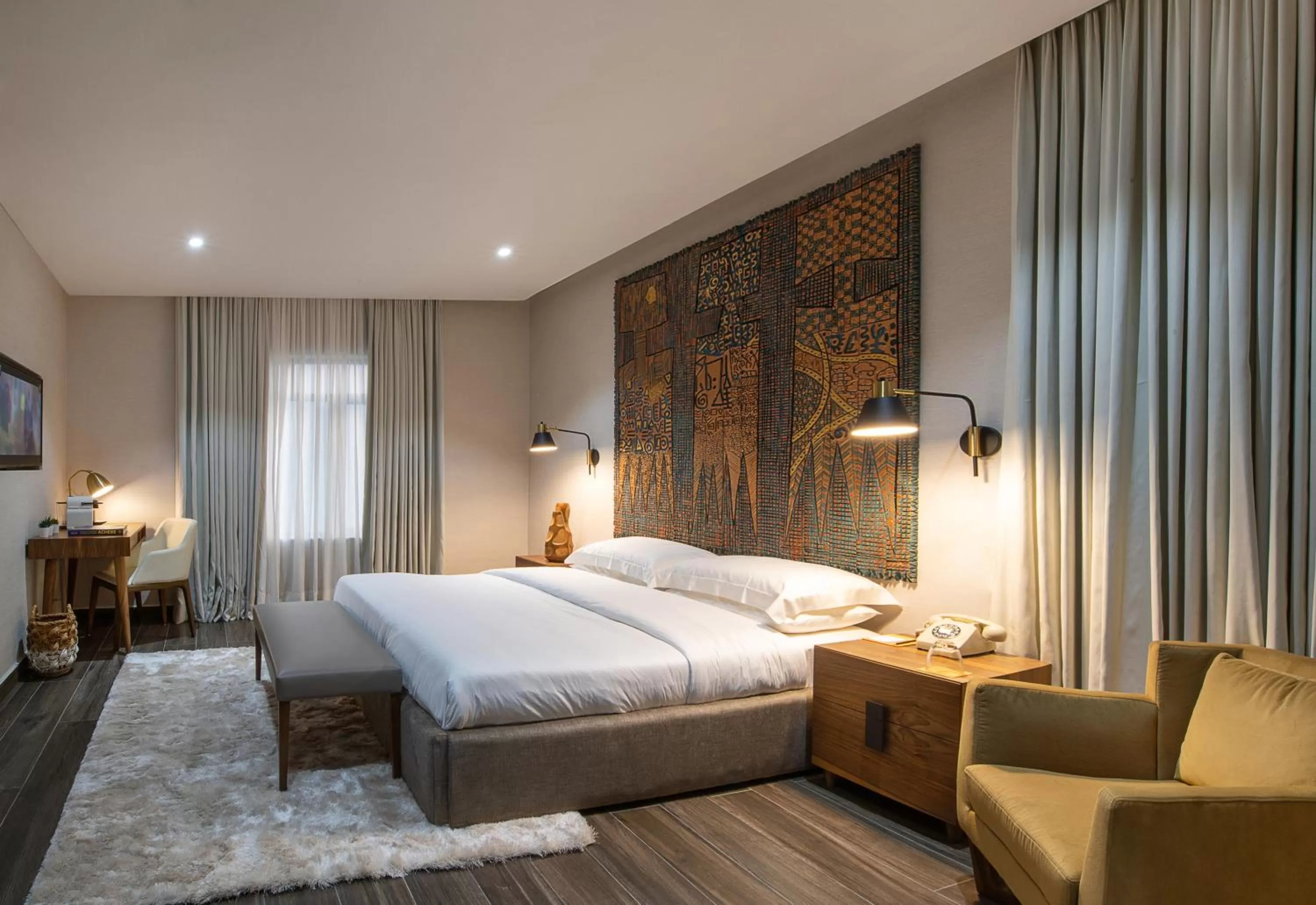 Bed in The White Orchid Hotel