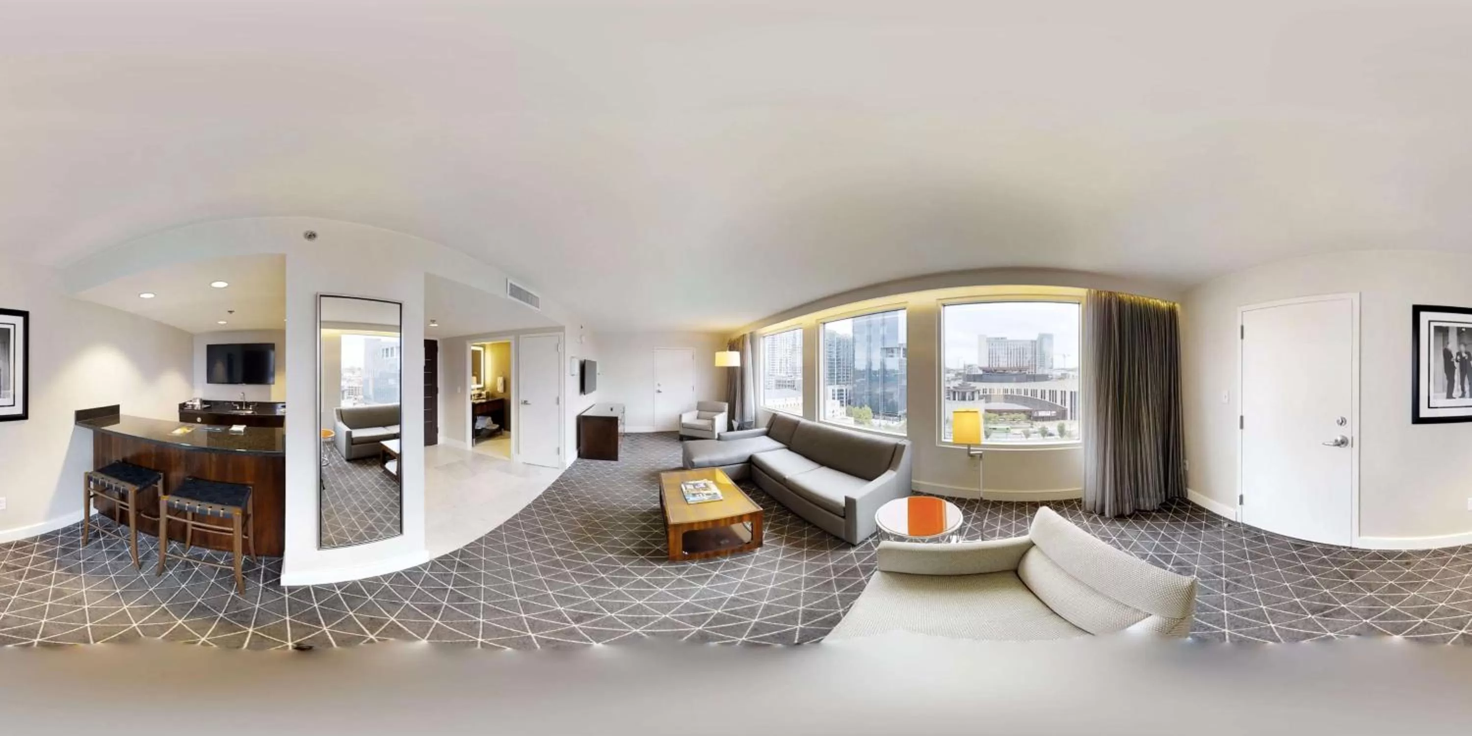 View (from property/room), Bed in Hilton Nashville Downtown