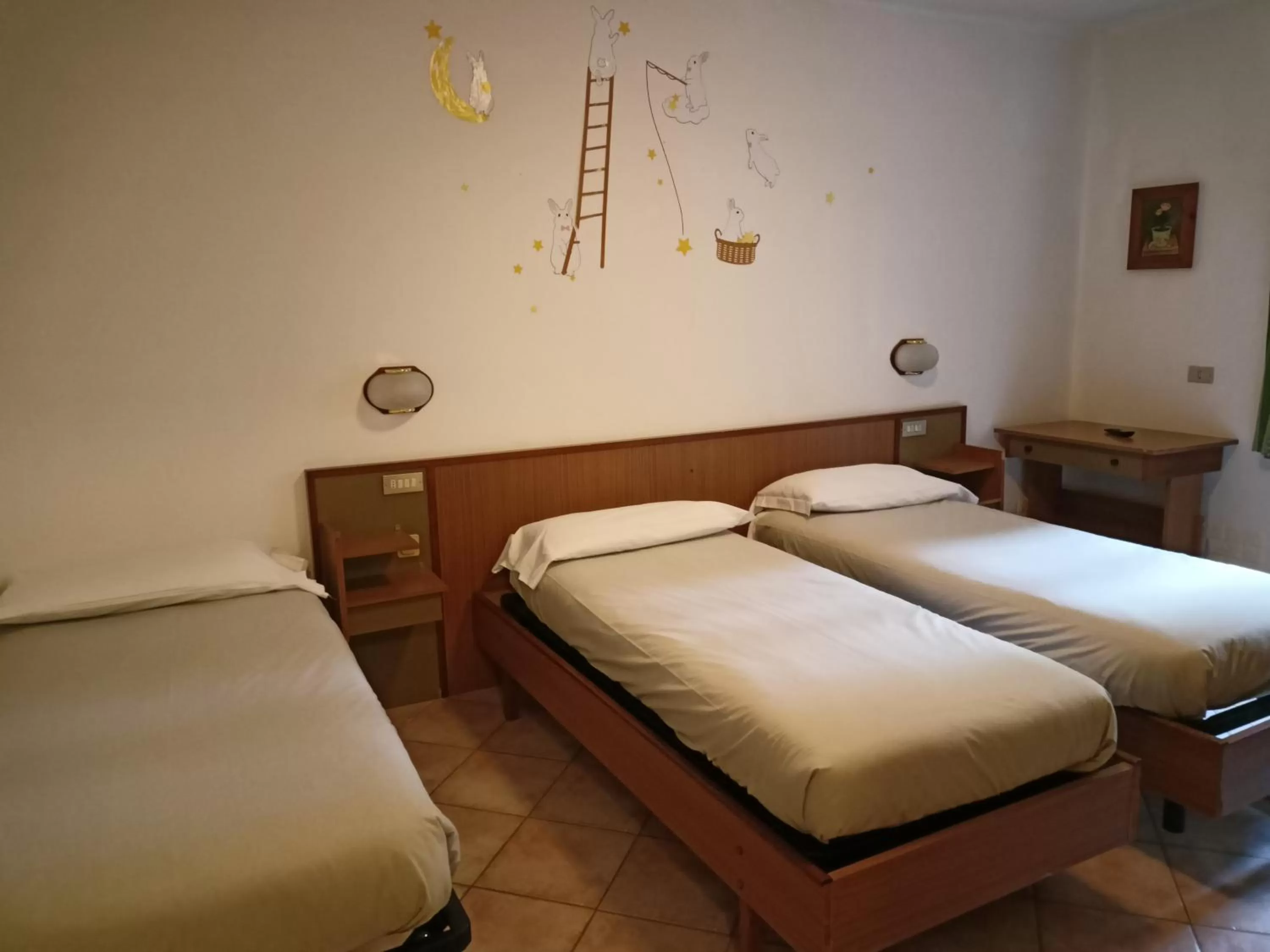 Bed in Hotel Daniela