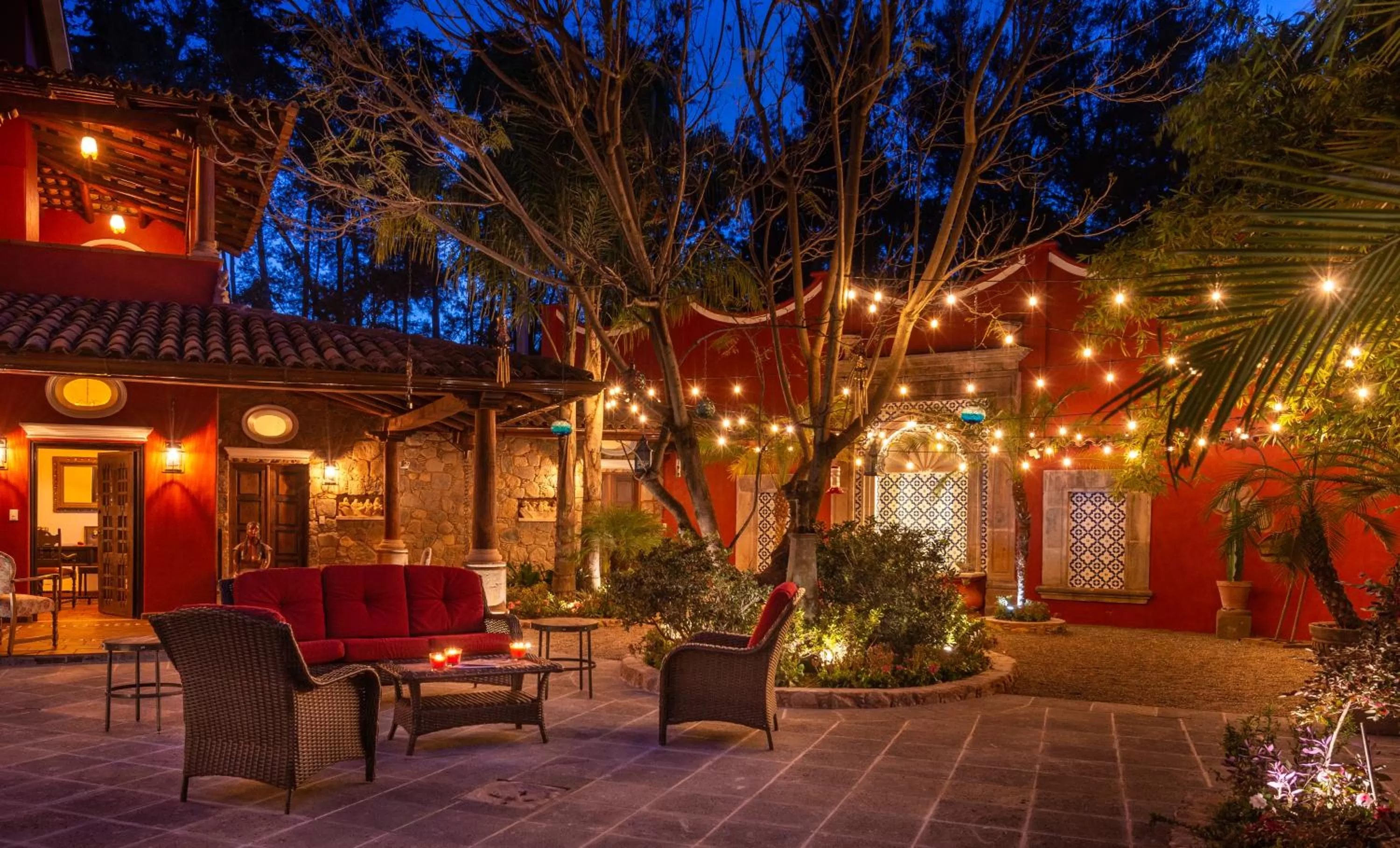 Patio in Hotel Boutique Casa Colorada
