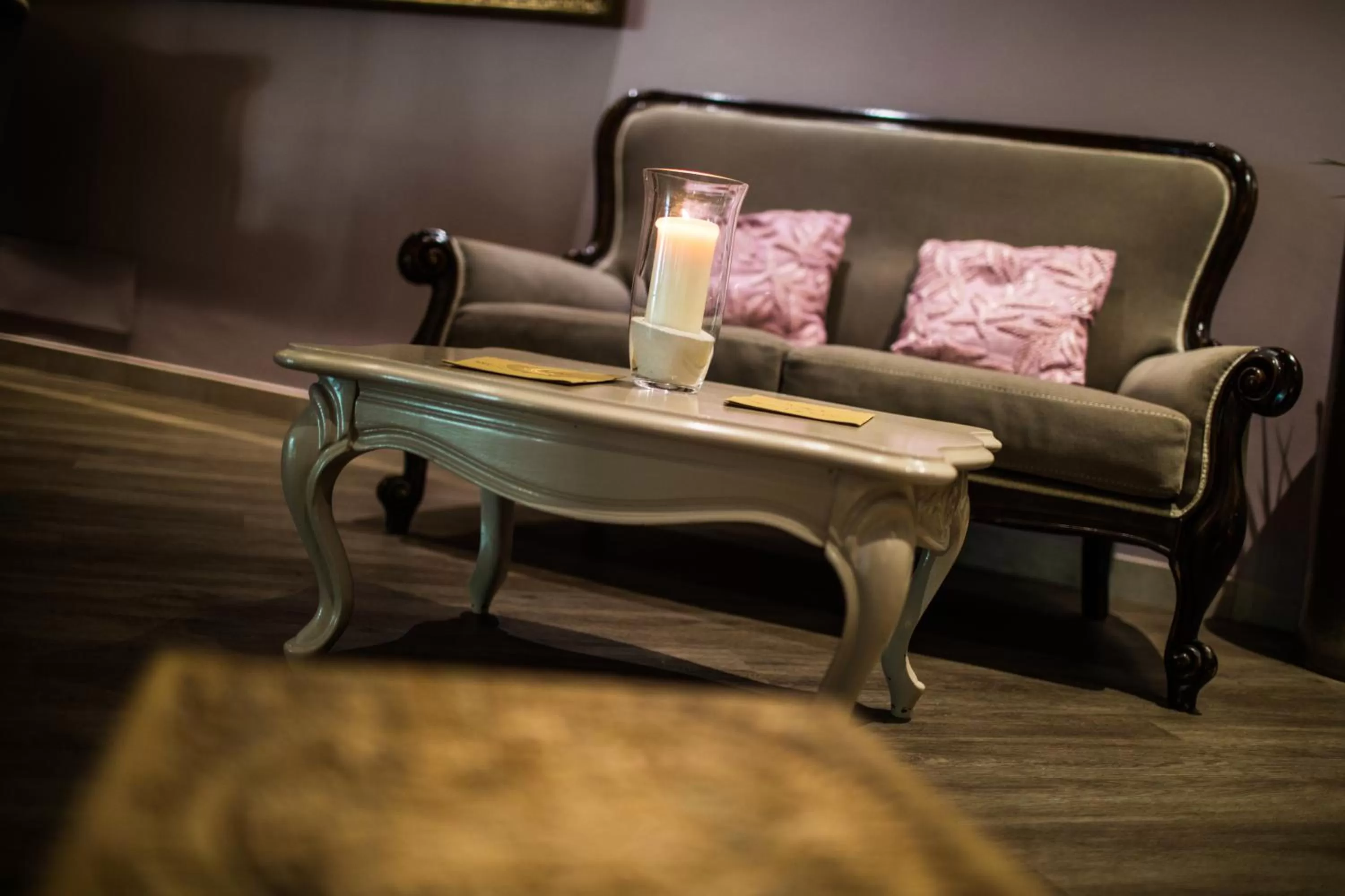 Seating area in Hotel Casali