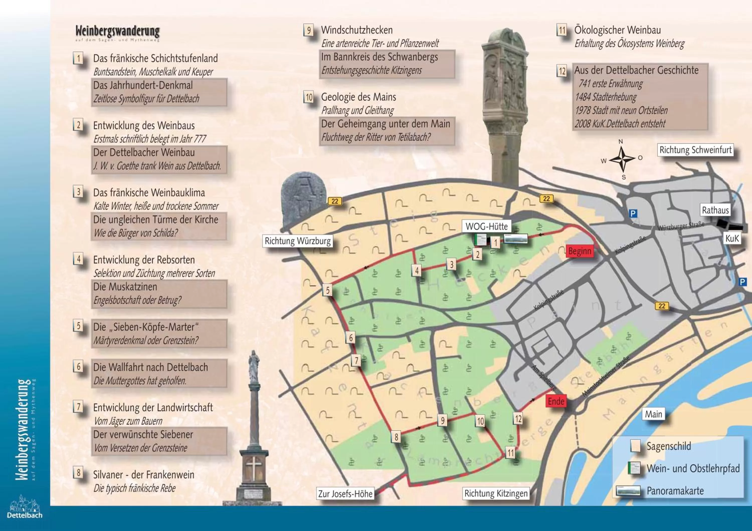 Hiking in Aparthotel Alte Schmiede Dettelbach