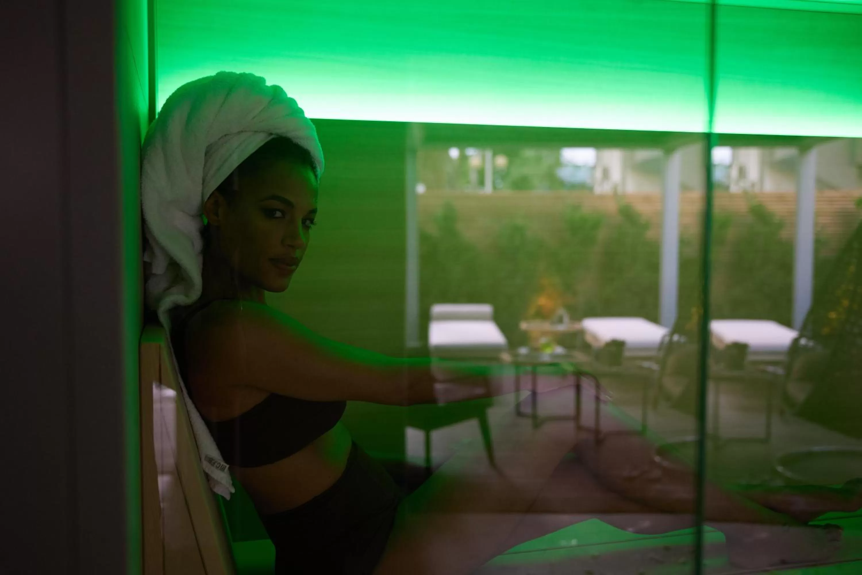 Sauna in Mima Aparthotel Boutique & Spa