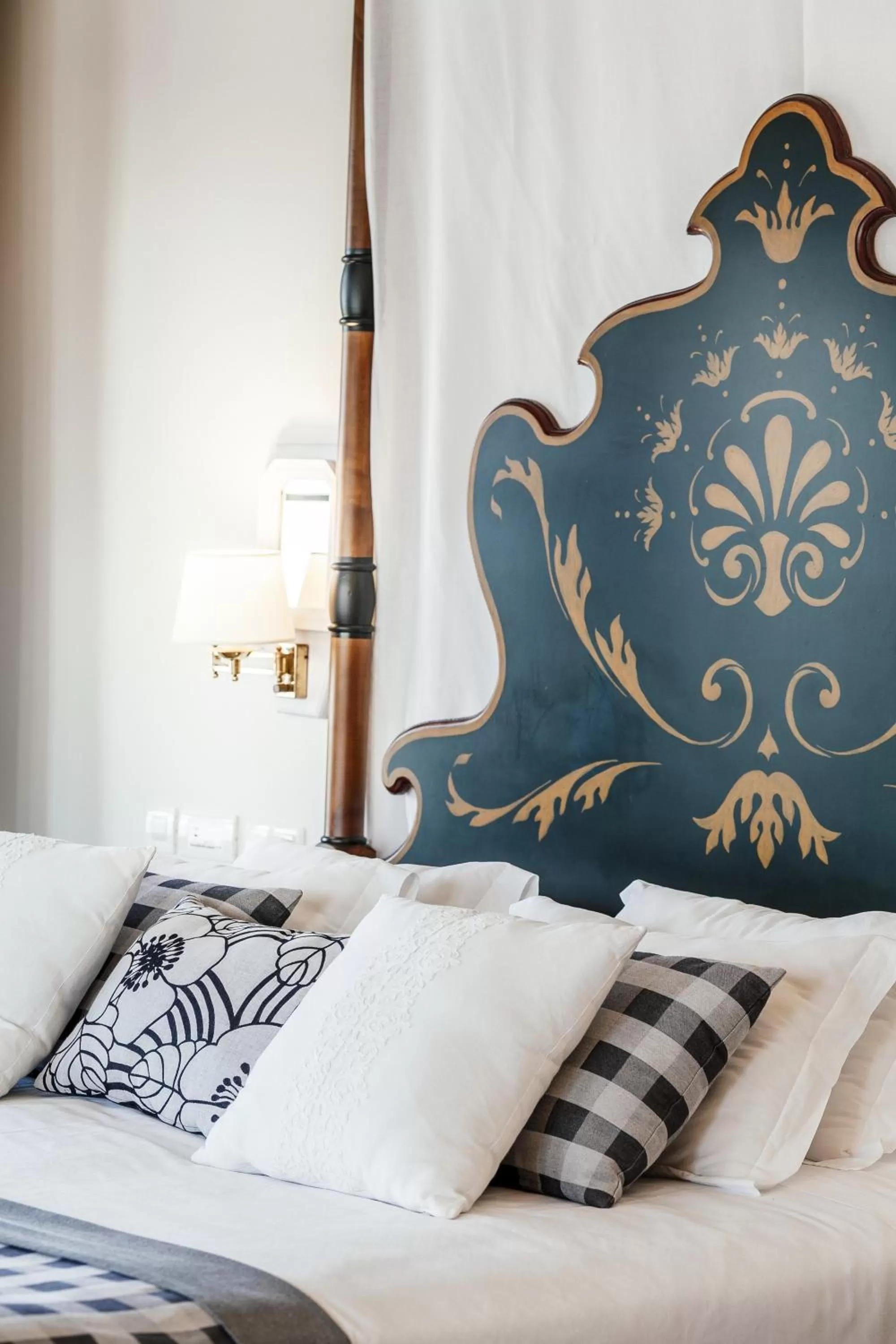 Decorative detail, Bed in Parador de Baiona