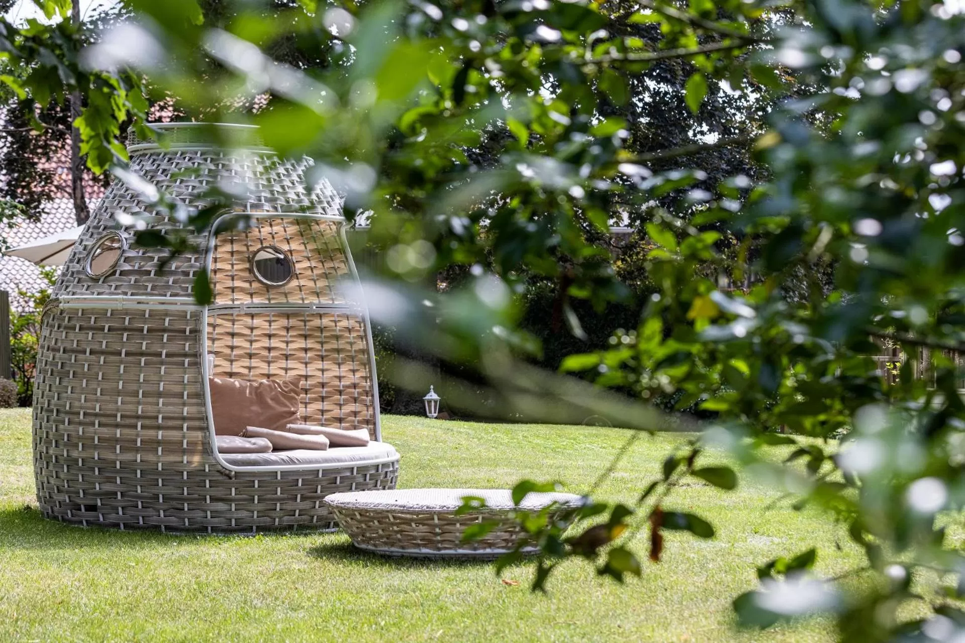 Garden in Parkhotel Bilm im Glück am Stadtrand Hannovers