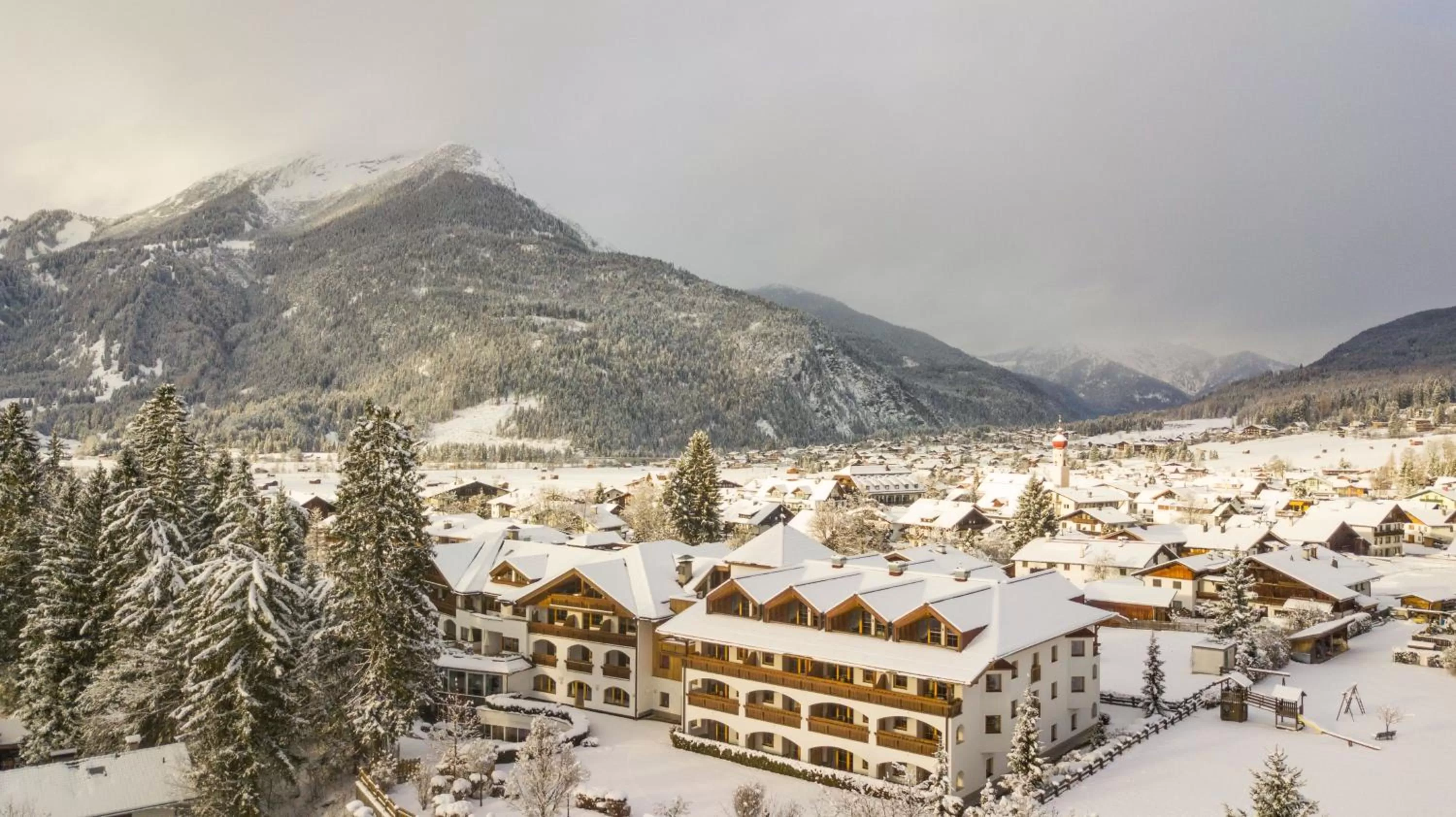 Property building, Winter in Hotel Alpen Residence