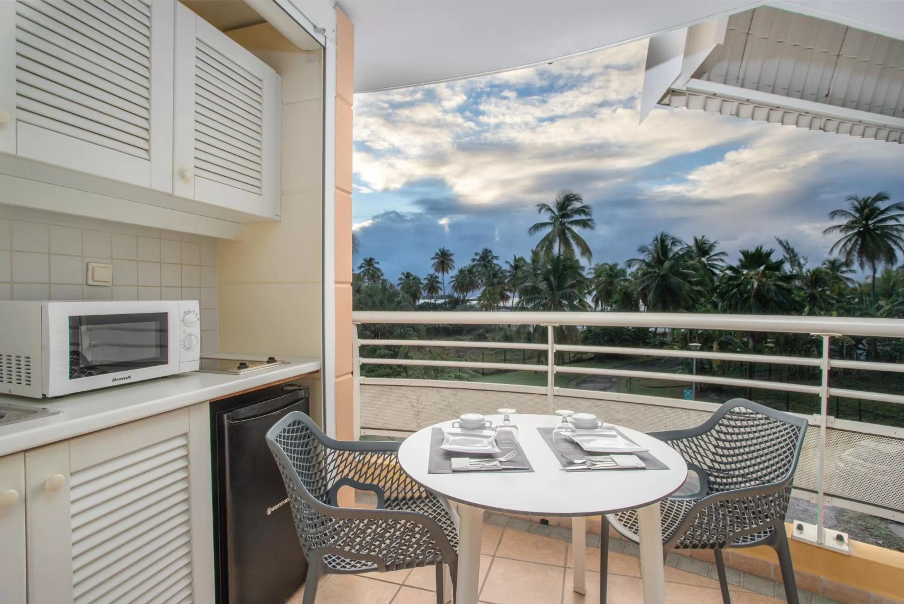 Balcony/Terrace in Zenitude Hôtel Résidences Le Salako