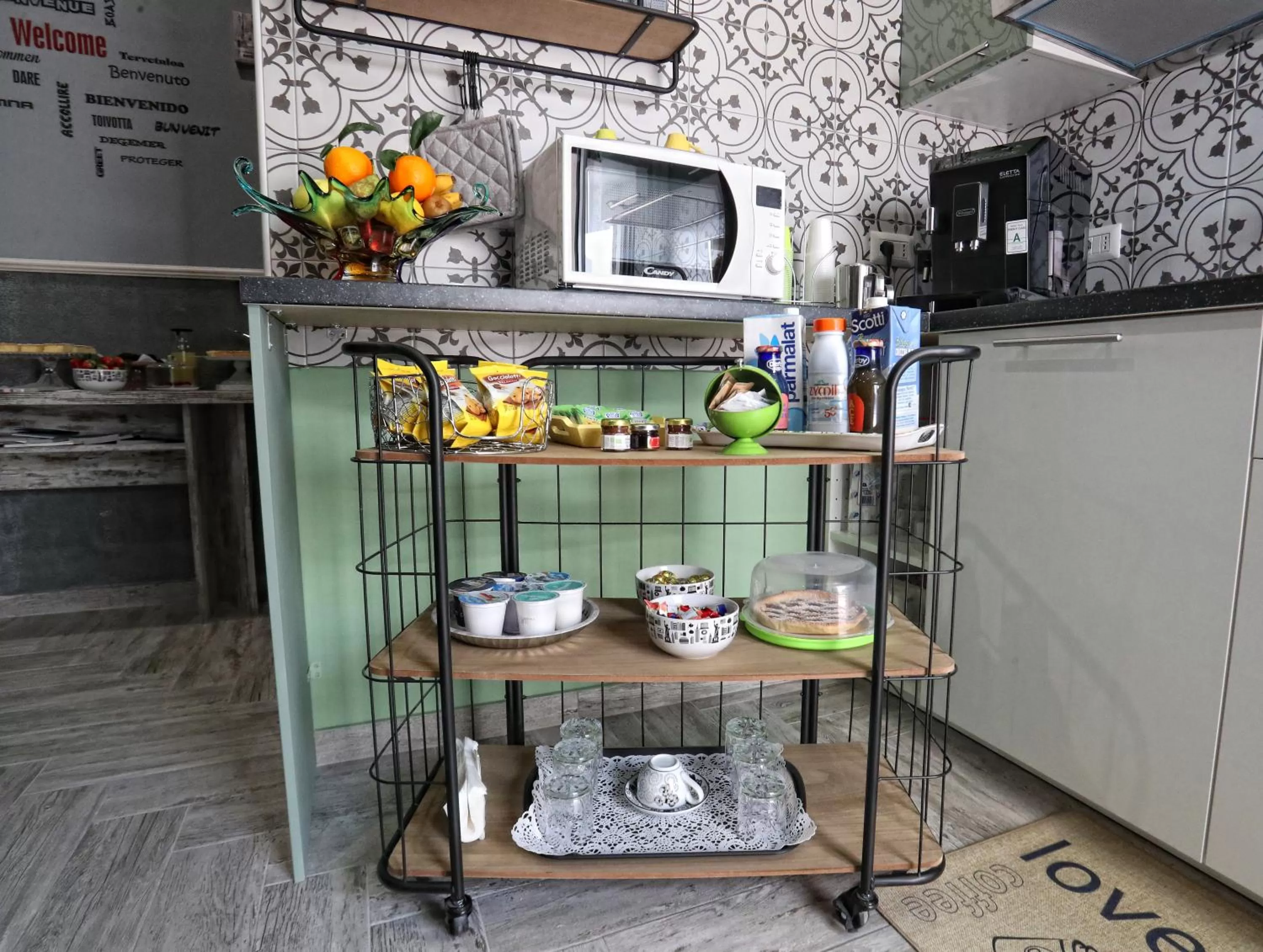 Food and drinks in La casa di Luce