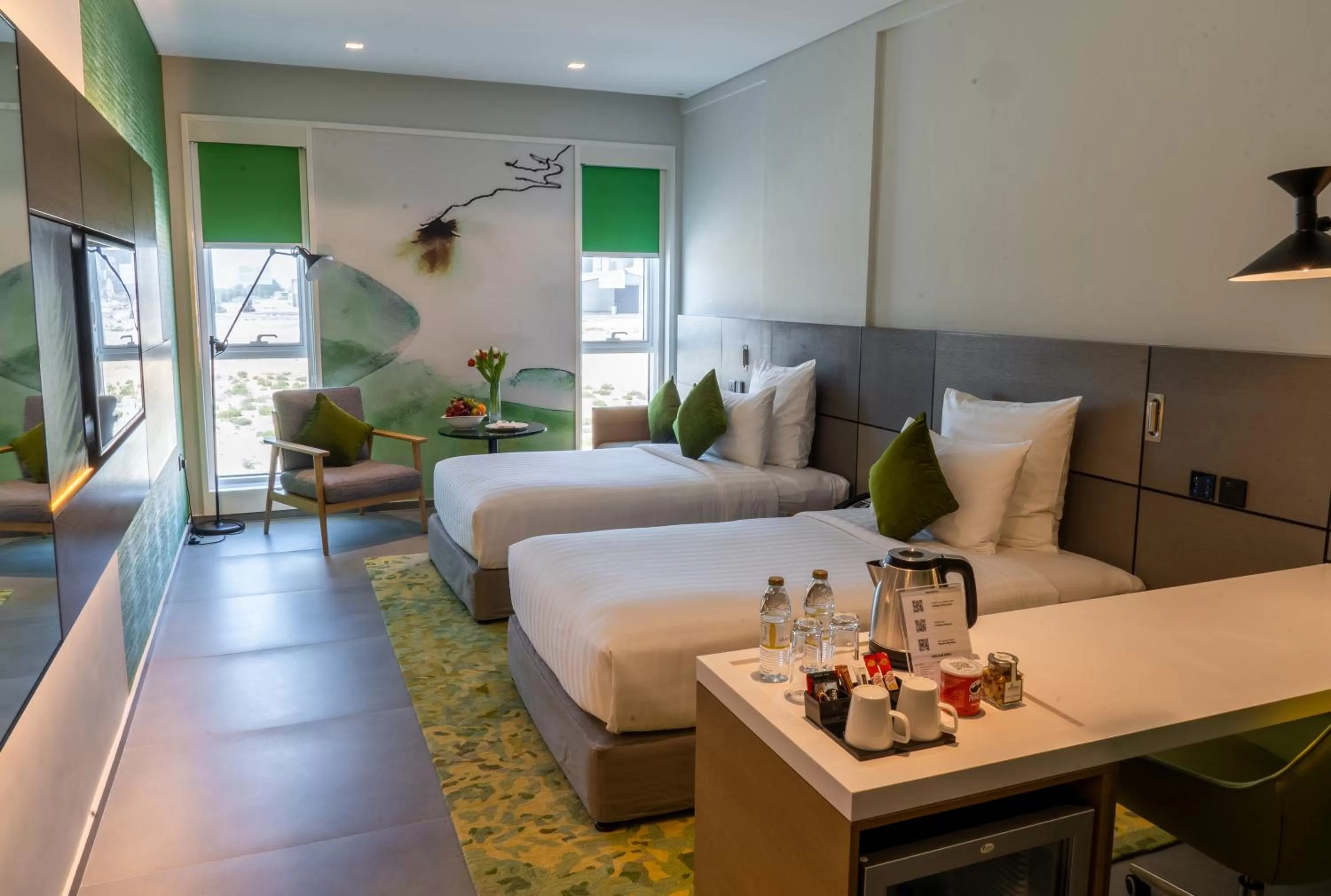 Bed in Al Khoory Courtyard Hotel