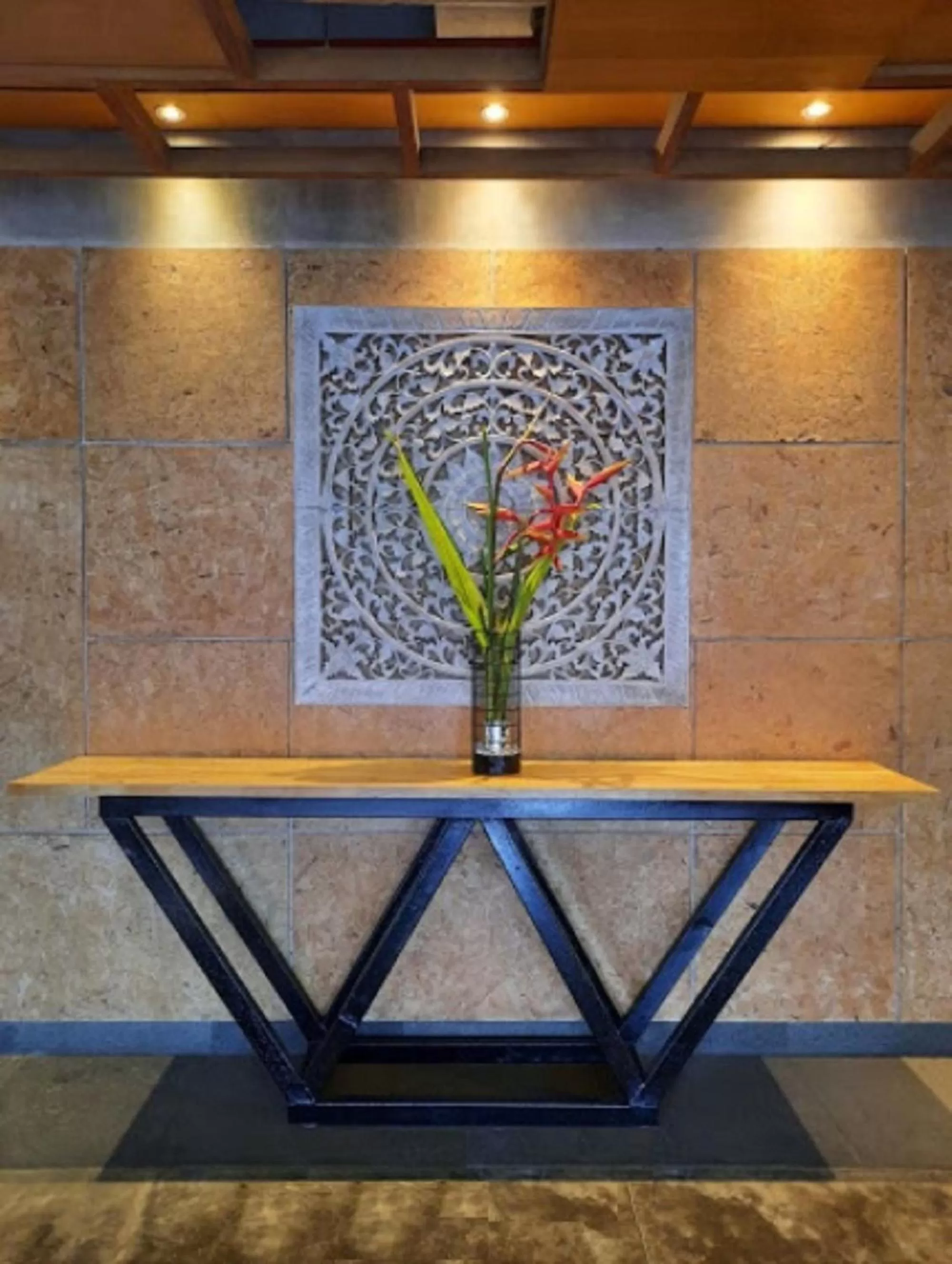 Decorative detail in Swiss-Belexpress Kuta Legian