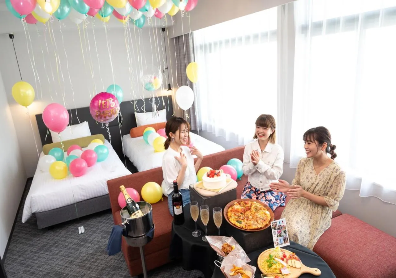 People, Bed in Hotel Cocktail Stay Naha