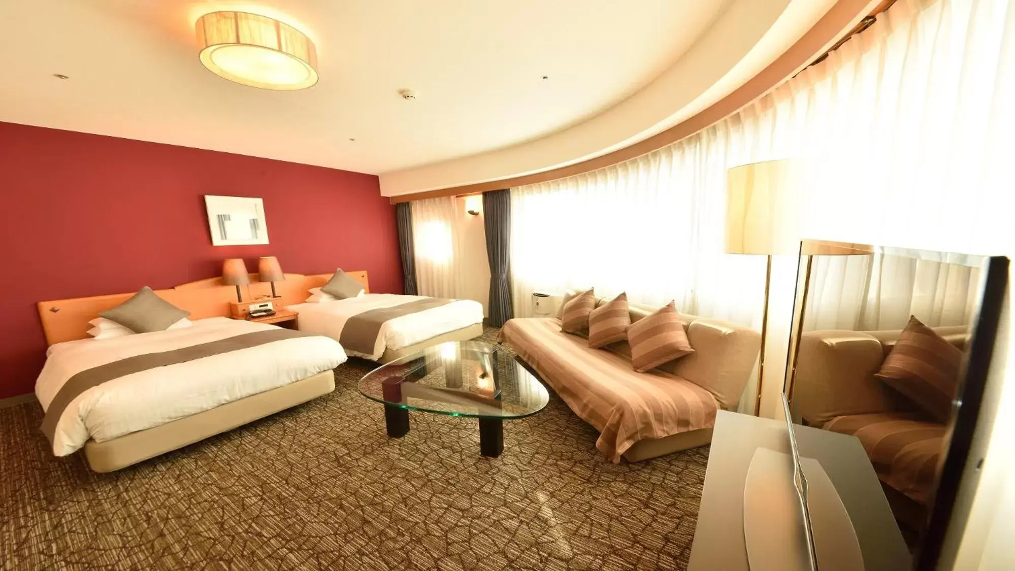 Premium Corner Twin Room with Park View - single occupancy - Non-Smoking in Okayama Koraku Hotel Premium Corner Twin Room with Park View - single occupancy - Non-Smoking in Okayama Koraku Hotel