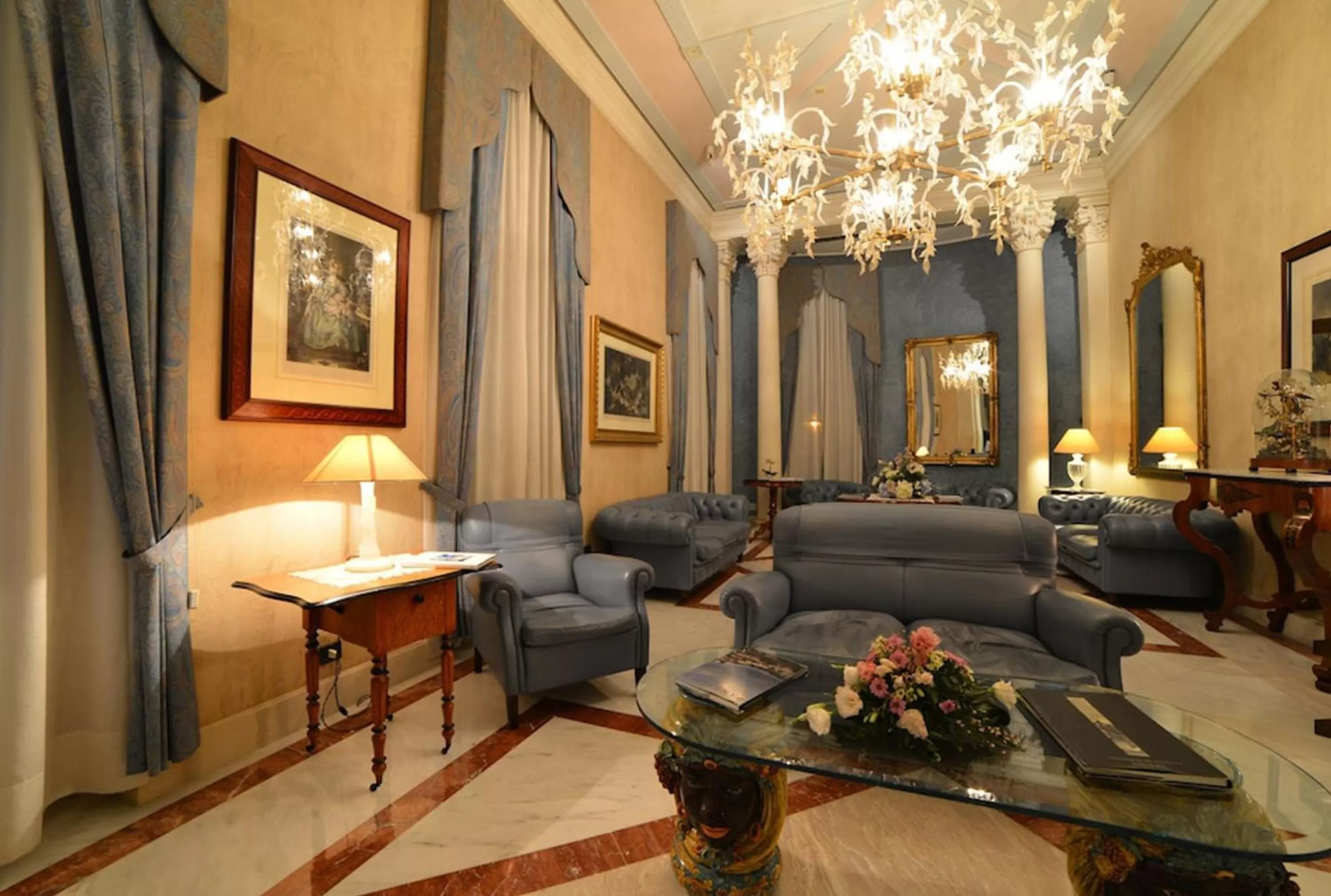 Lobby or reception in Grand Hotel Ortigia