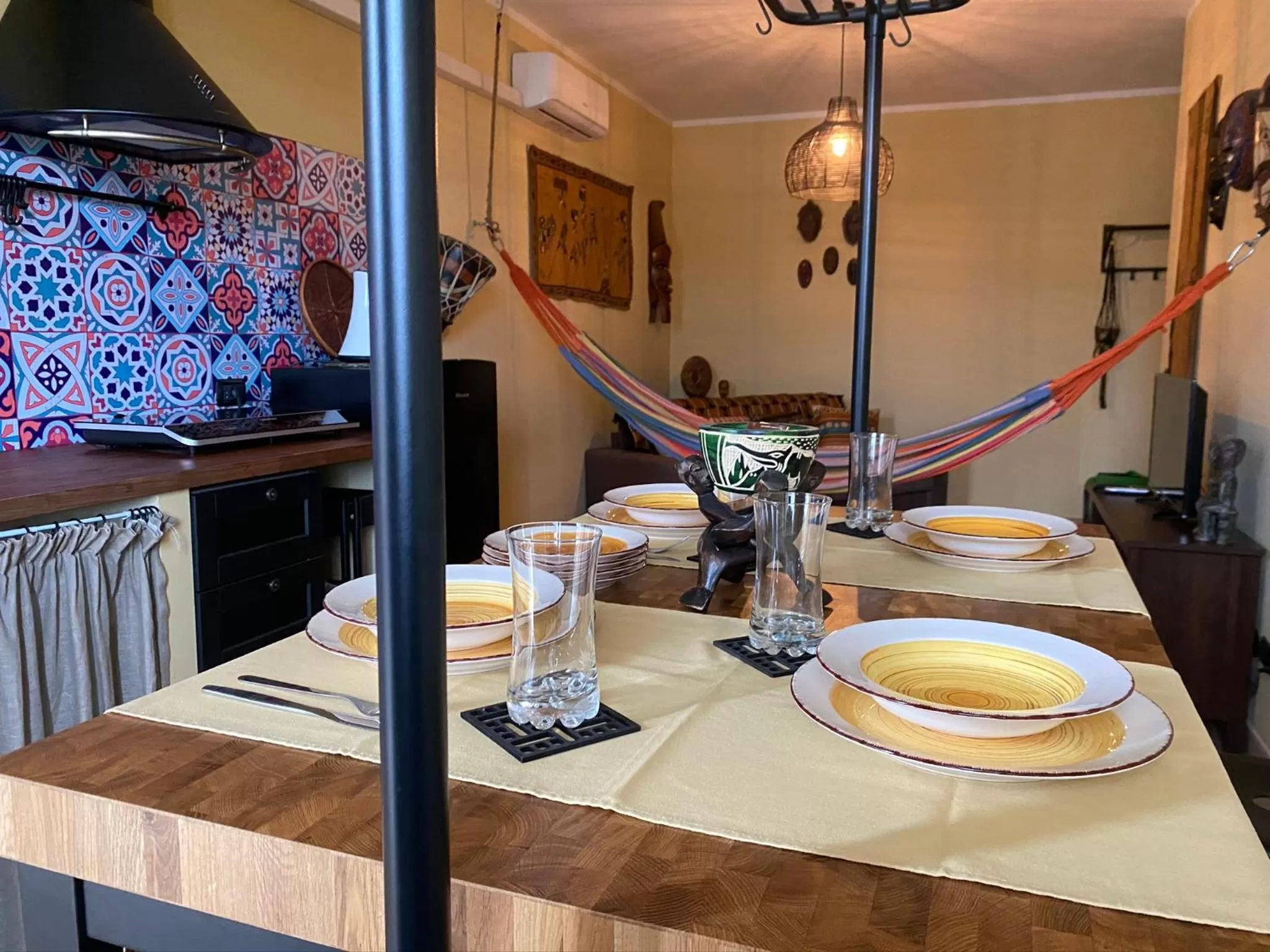 Dining area in La Chiocciola