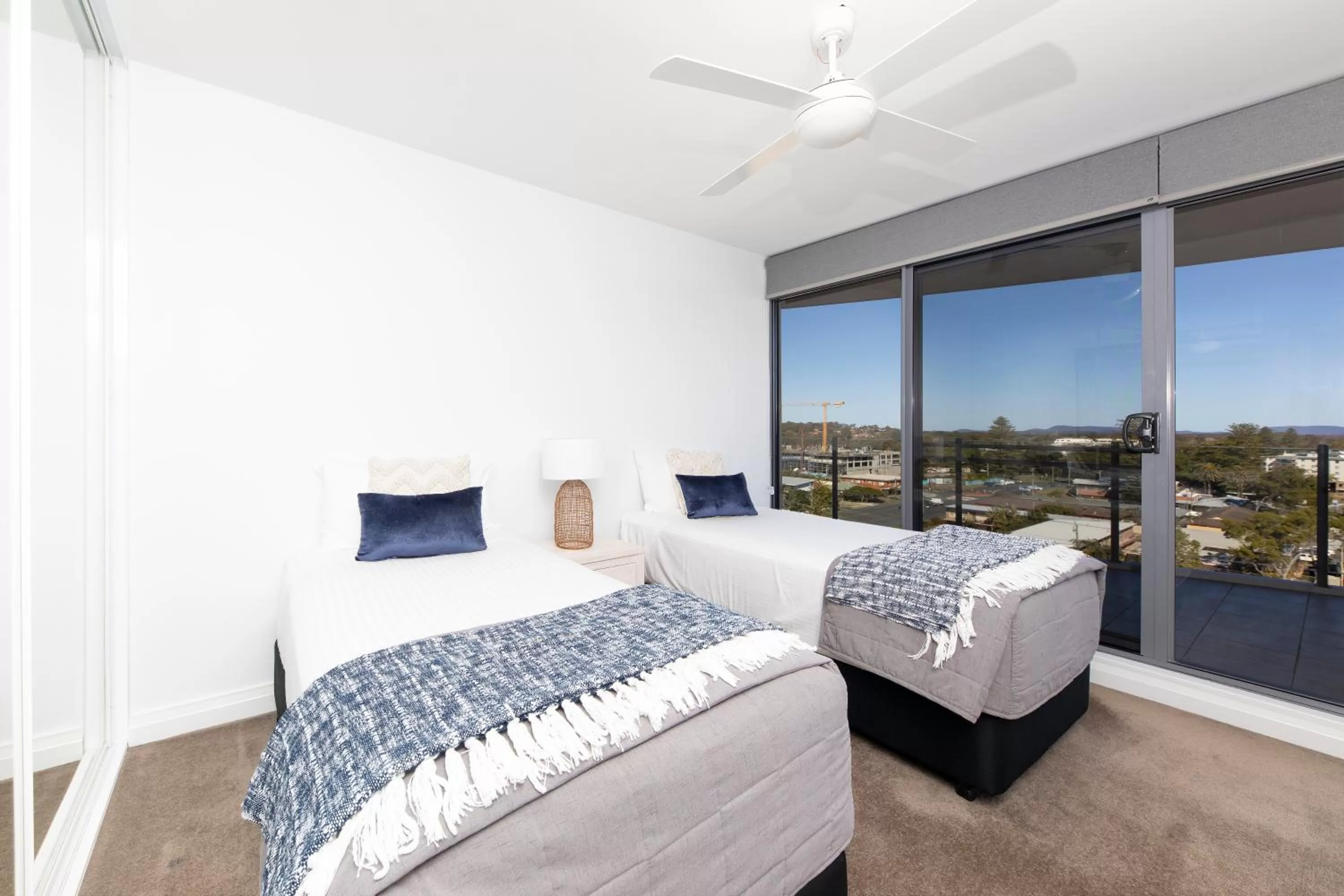 Balcony/Terrace, Bed in Sevan Apartments Forster