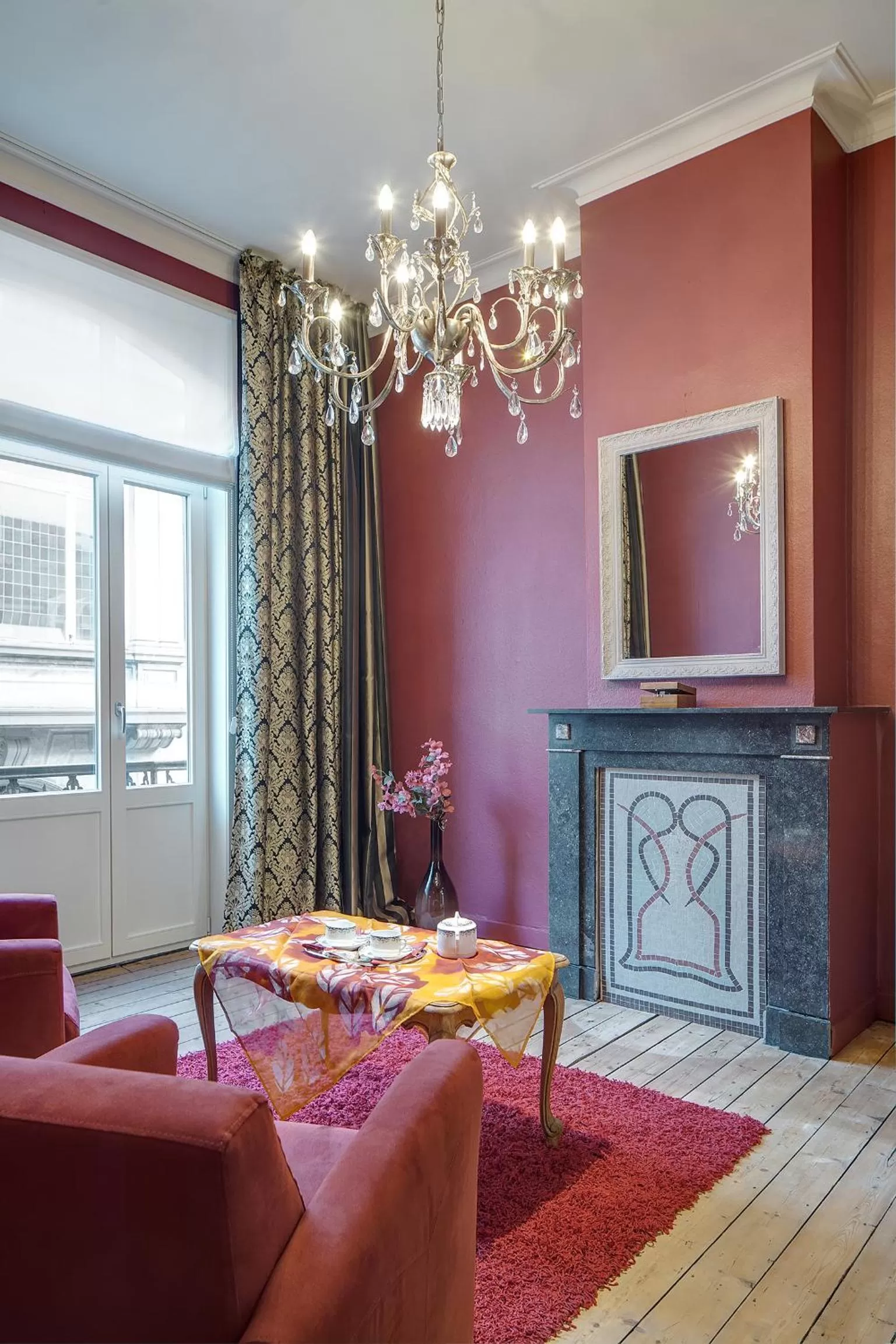 Seating area in B&B In Bruges