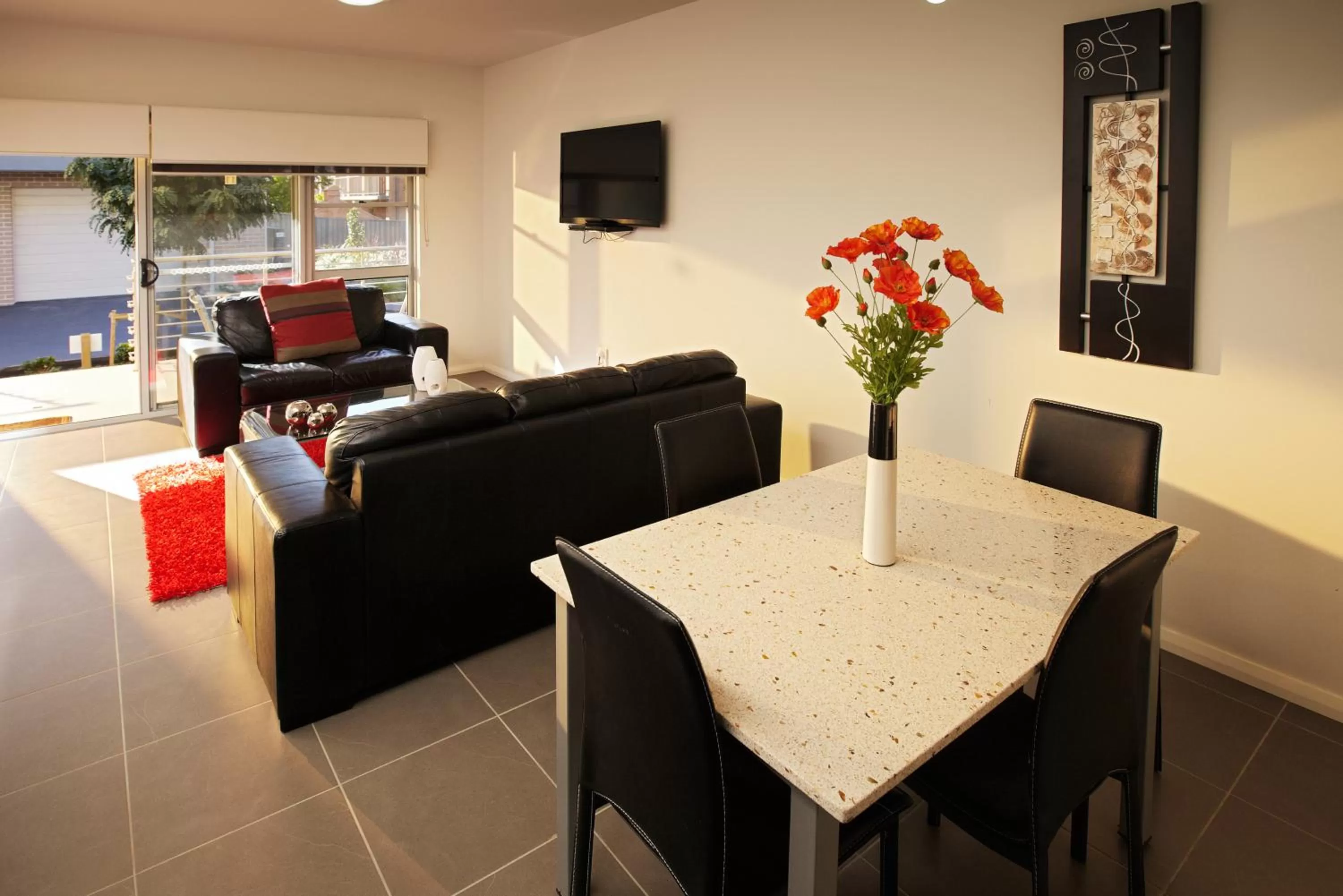Living room in Charlestown Executive Apartments