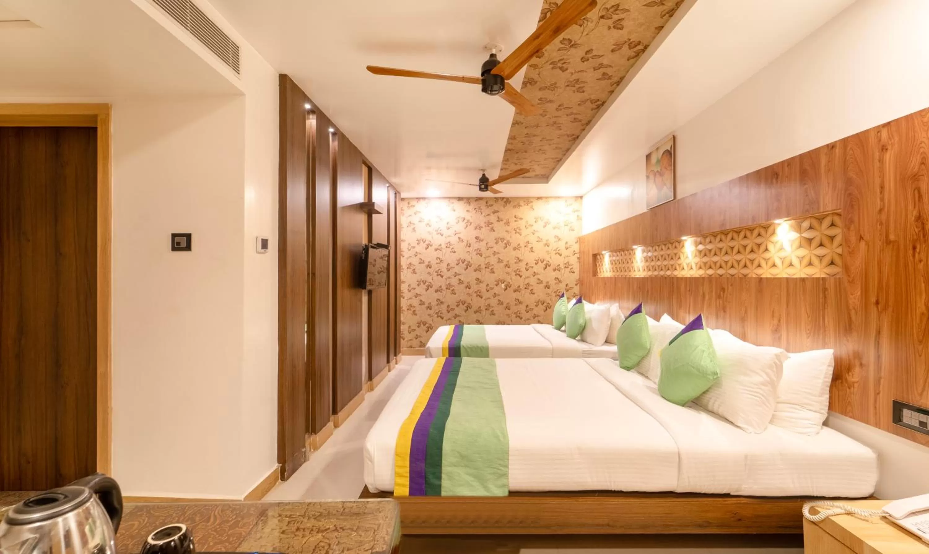 Bedroom, Bed in Treebo Golden Swan Pammal