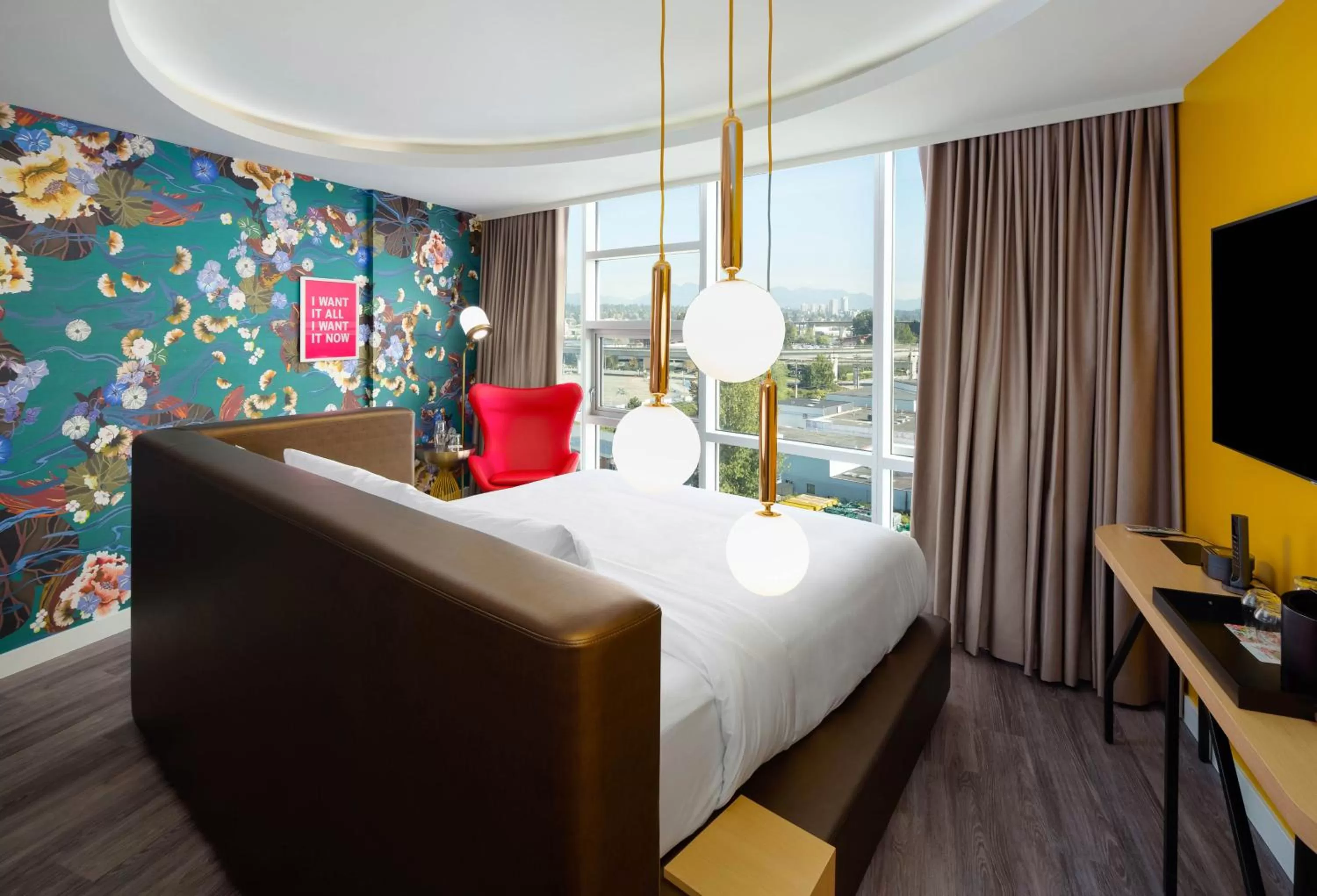 City view, Bed in Versante Hotel