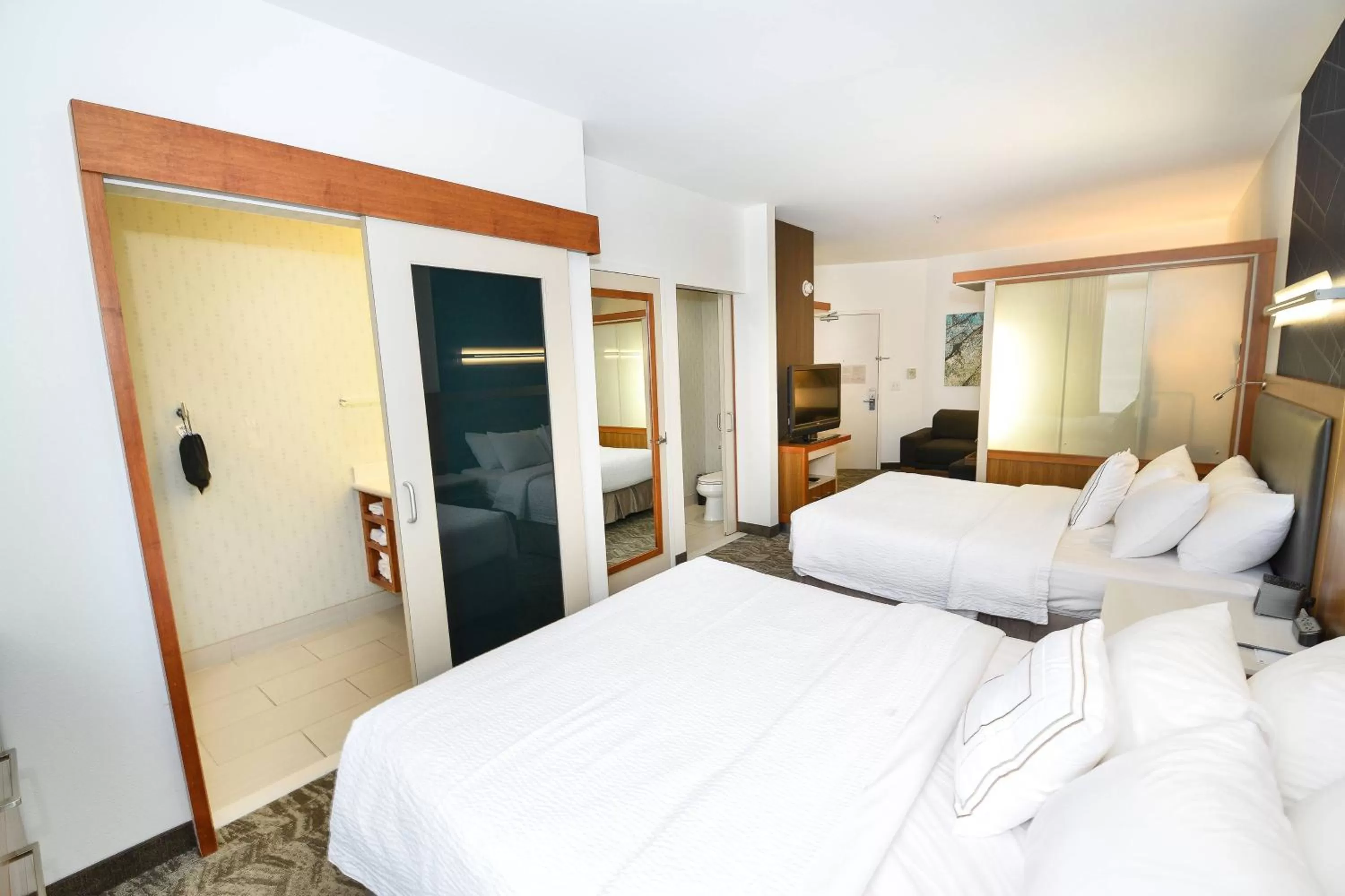 Bedroom, Bed in SpringHill Suites by Marriott Grand Forks