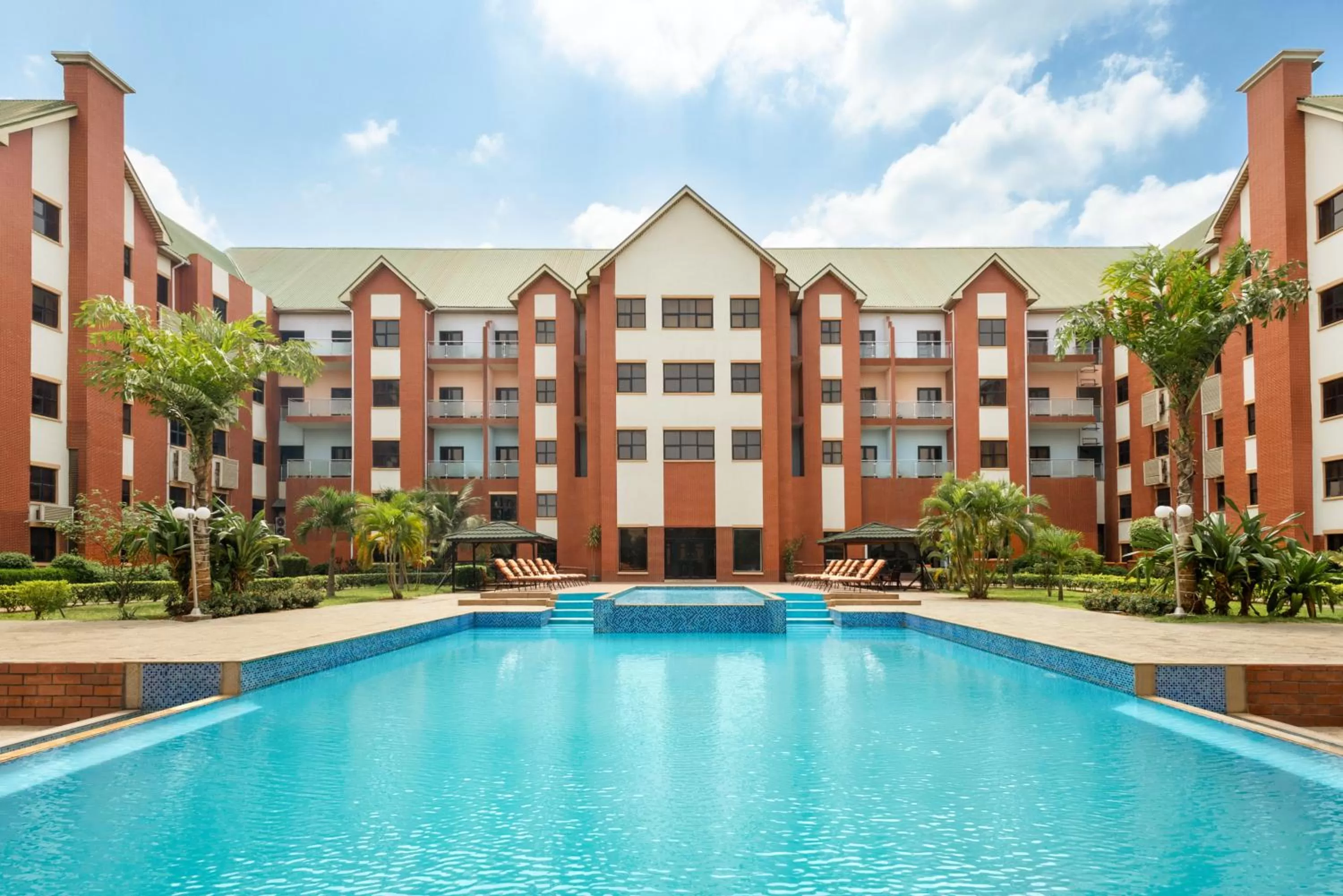 Swimming pool in Hawthorn Suites by Wyndham Abuja