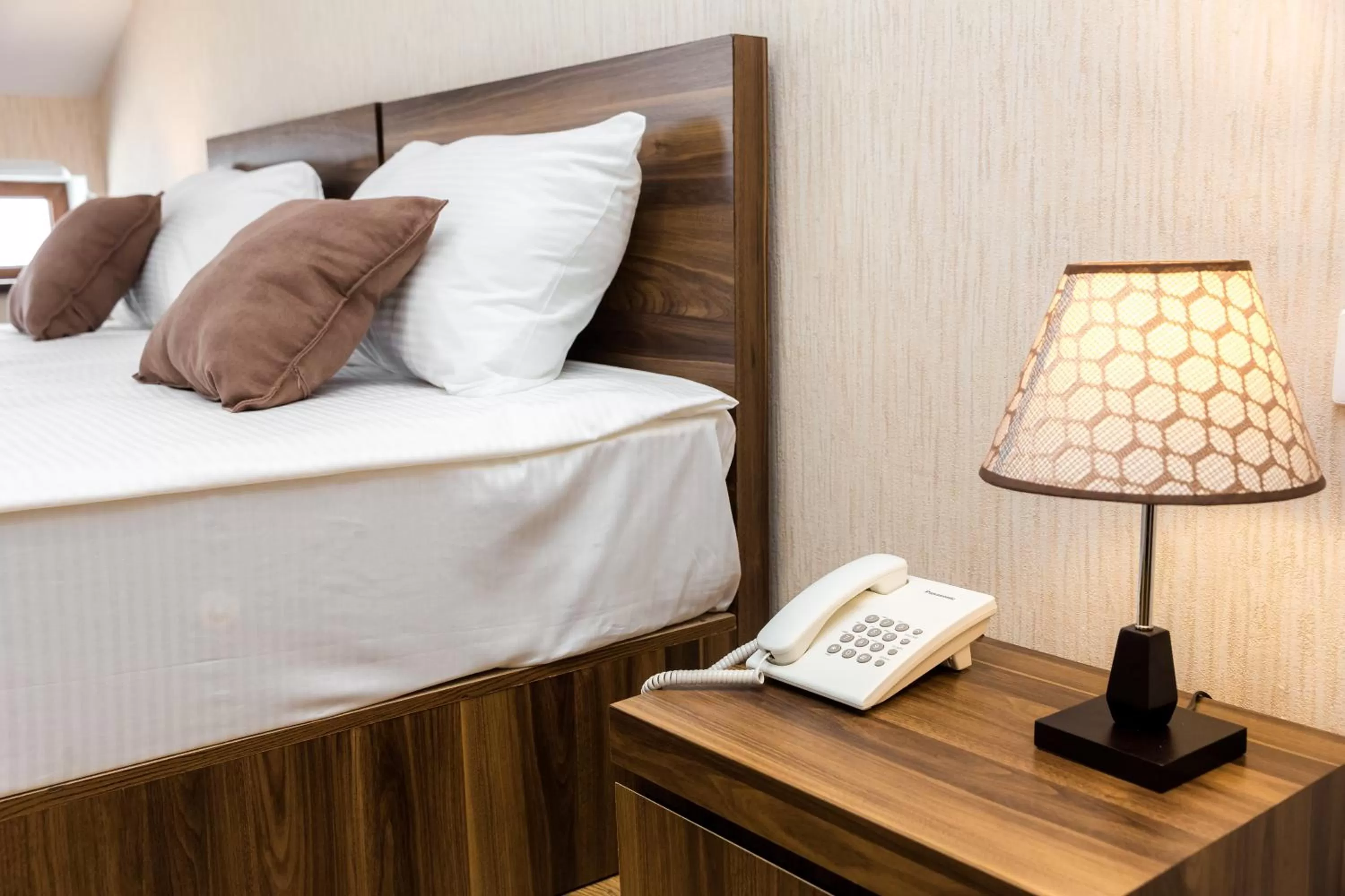 Bed in Elia Palace Hotel