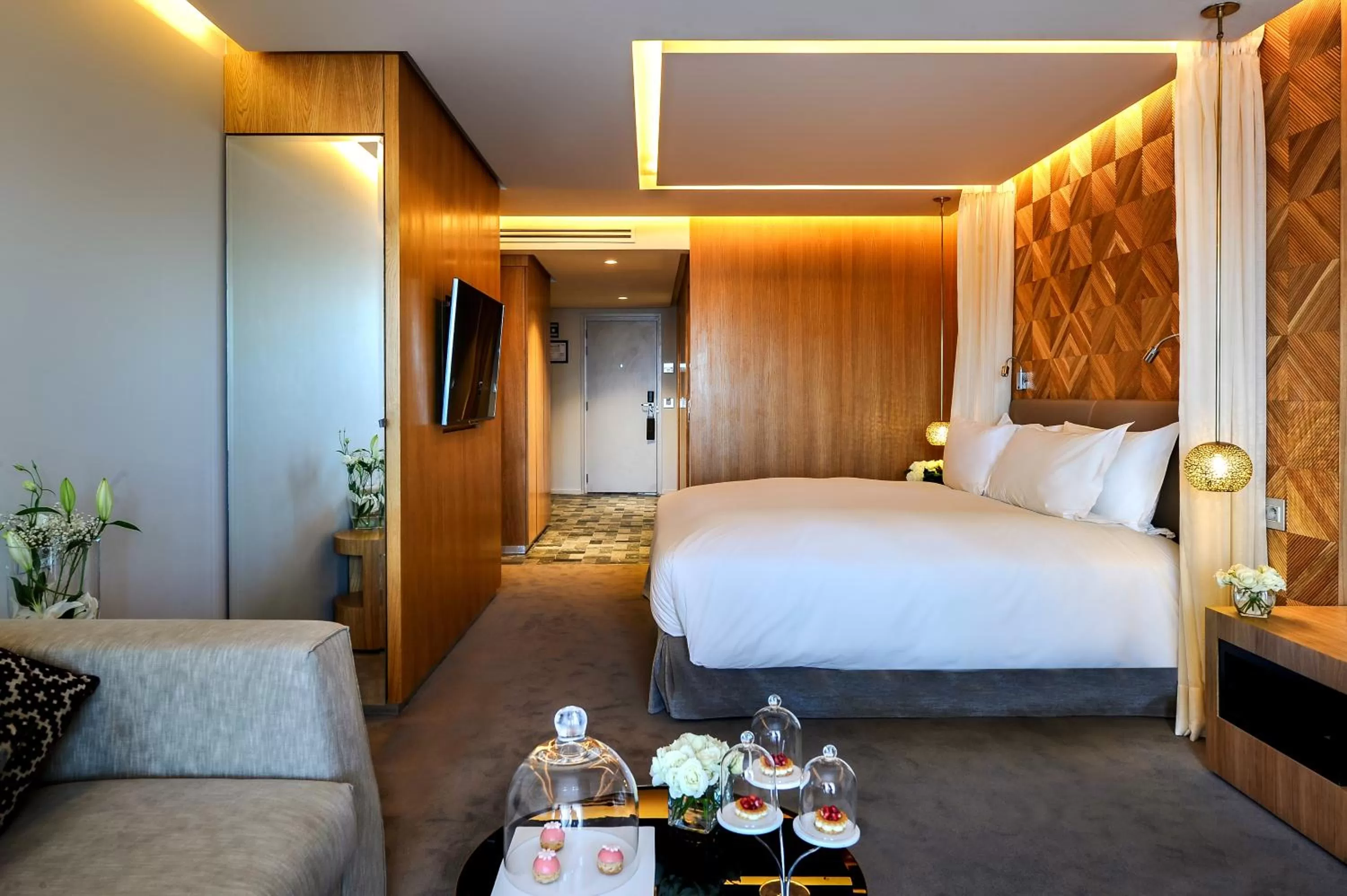 Bed in Sofitel Marrakech Palais Impérial & Spa