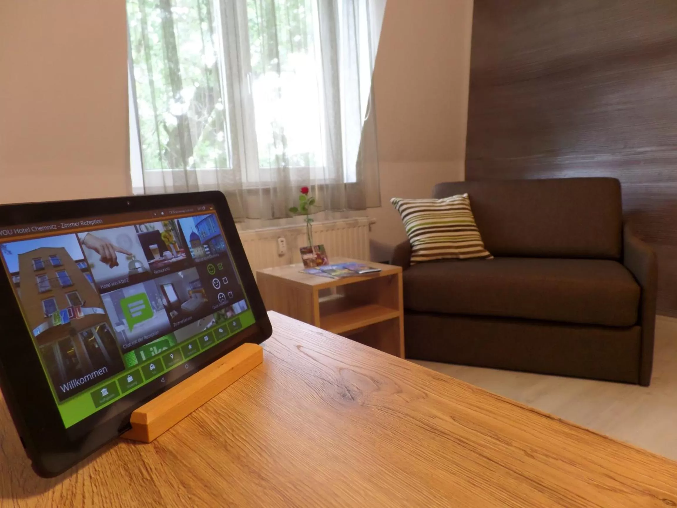 Decorative detail, TV/Entertainment Center in C-YOU Hotel Chemnitz