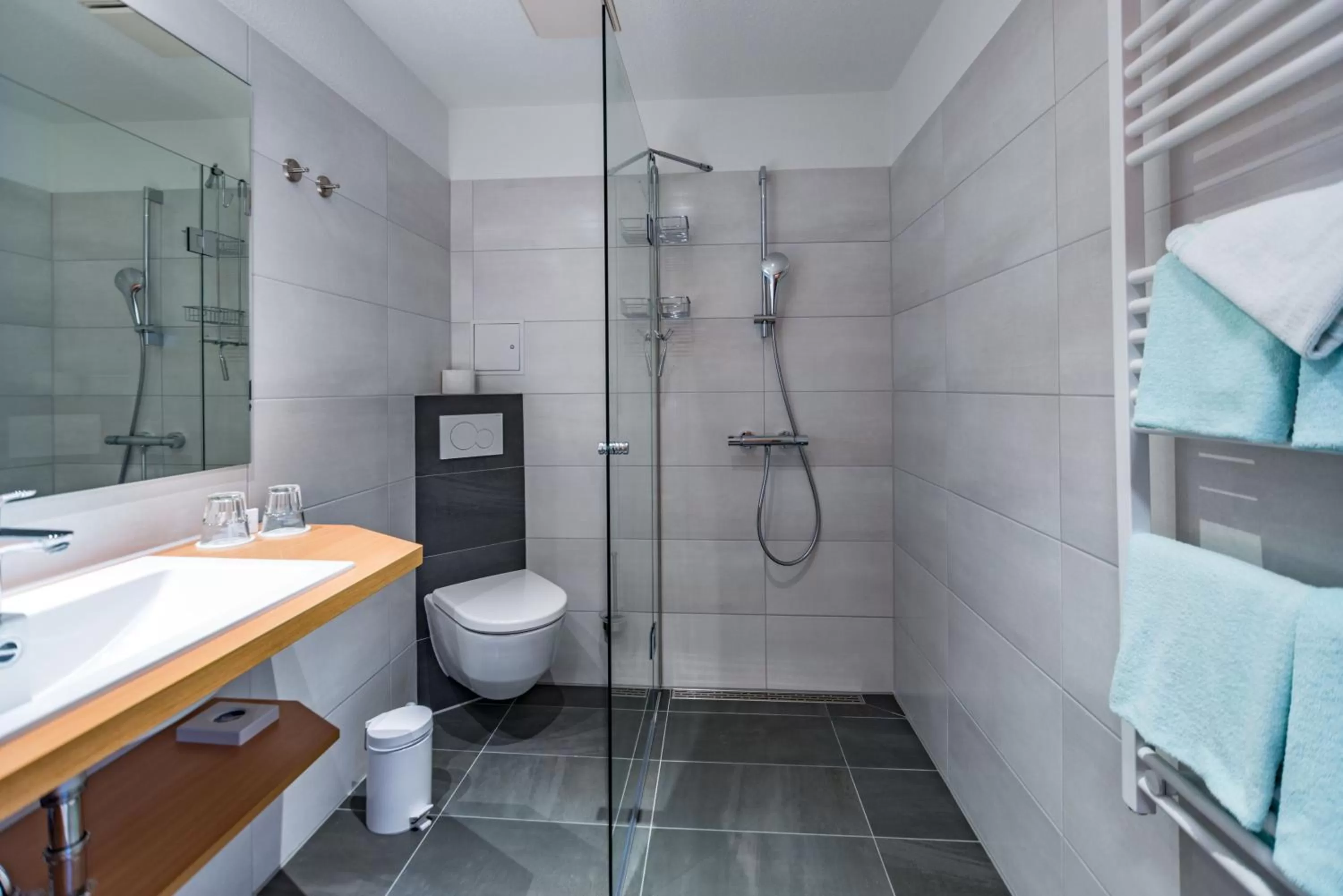 Bathroom in Am Weststrand Aparthotel Kühlungsborn