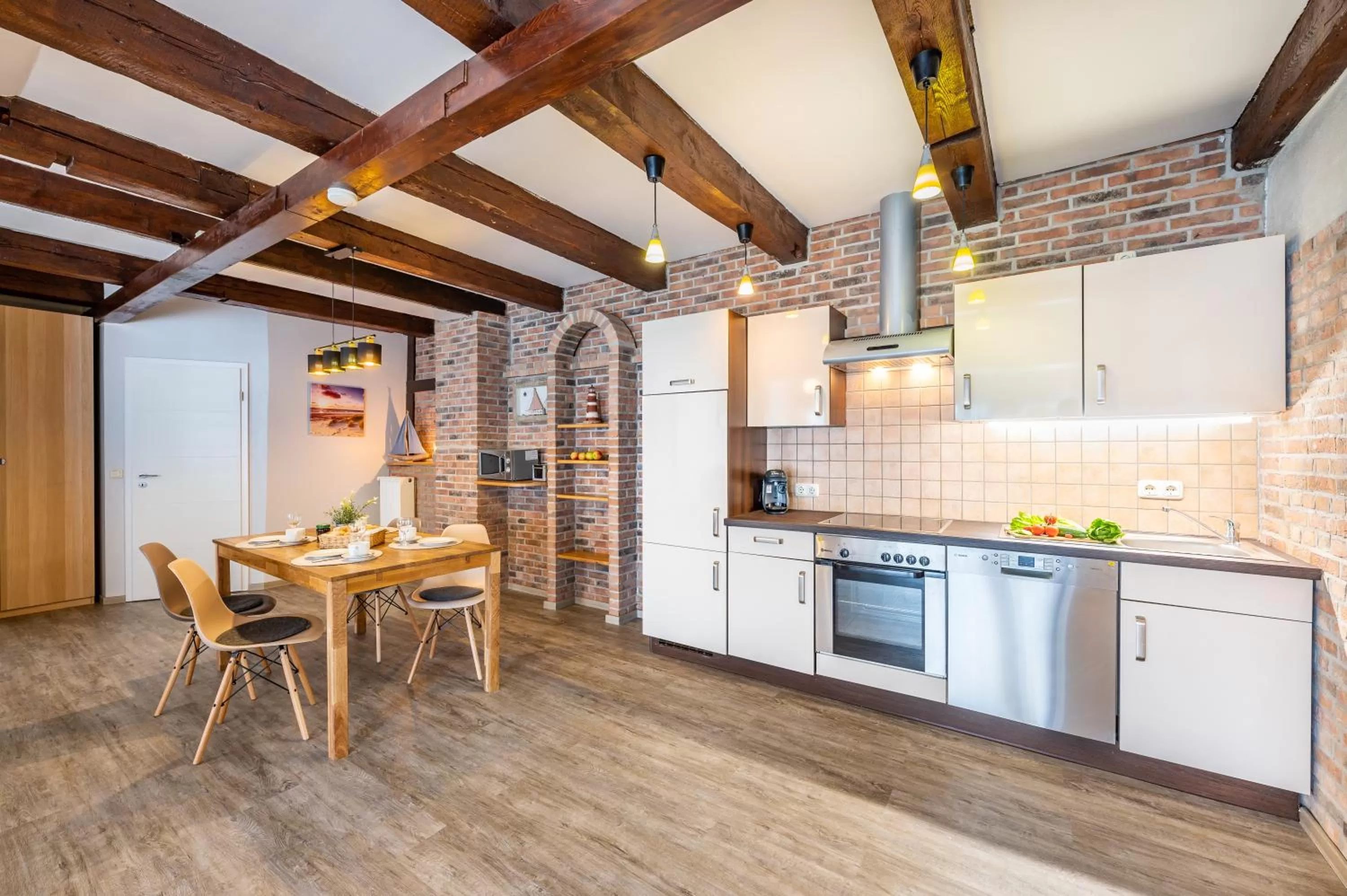 Kitchen/Kitchenette in Haus Ferienglück Sauna im Haus