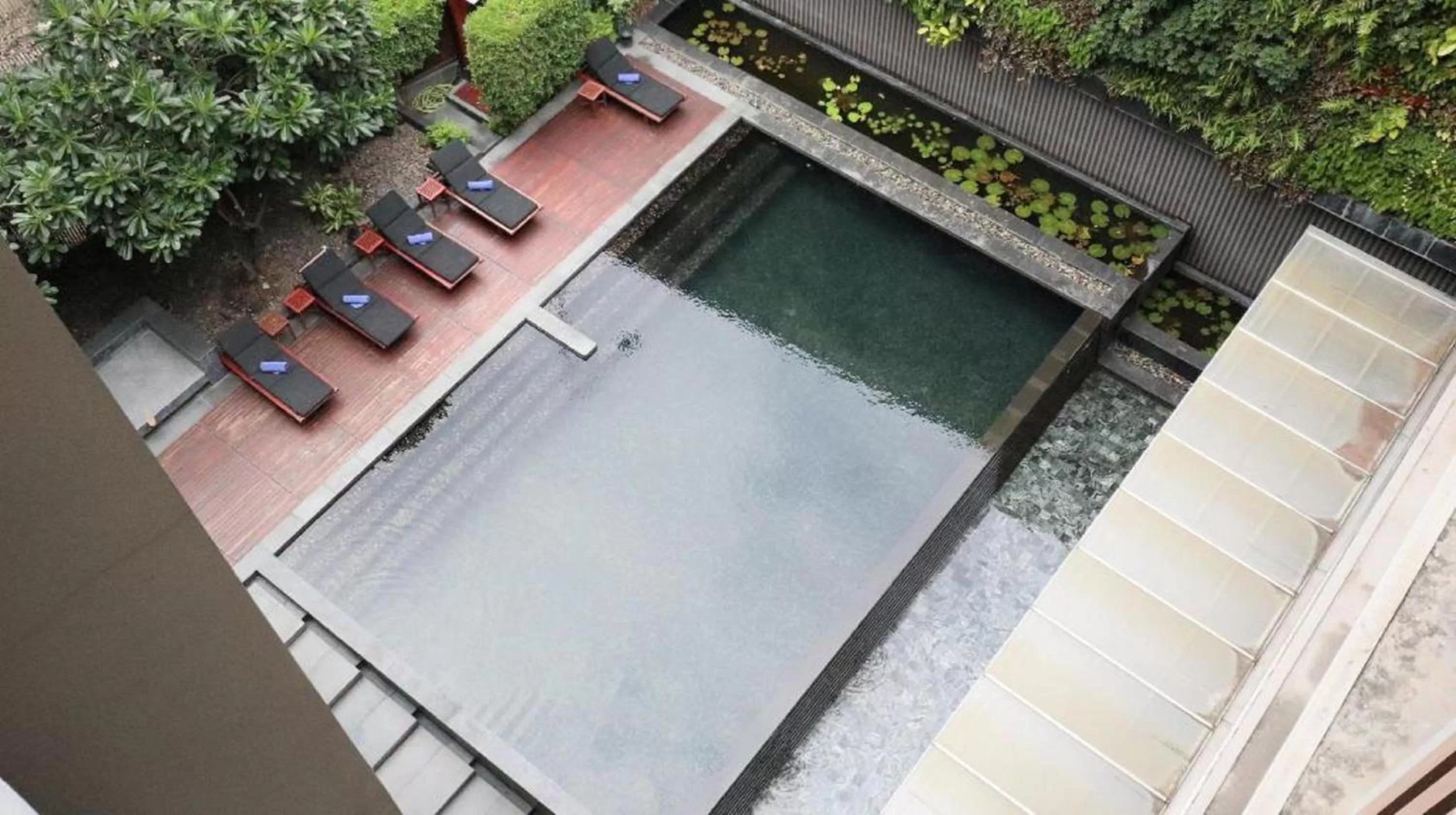 Pool view in Arcadia Suites Bangkok