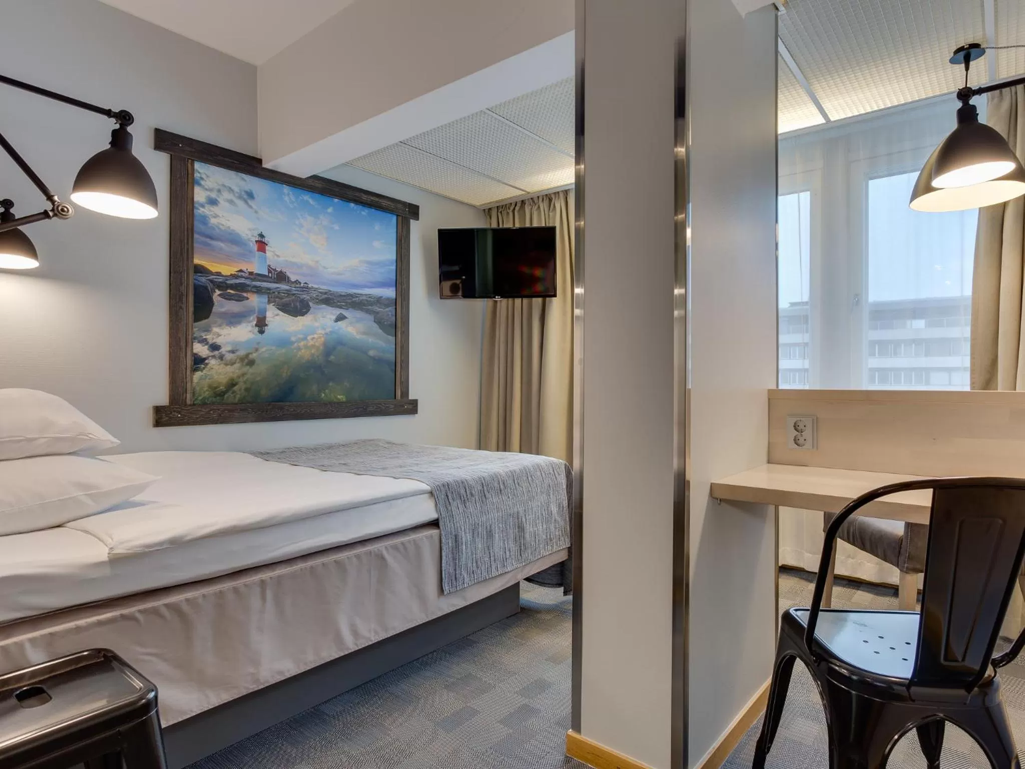 Bed in Original Sokos Hotel Vaakuna Vaasa