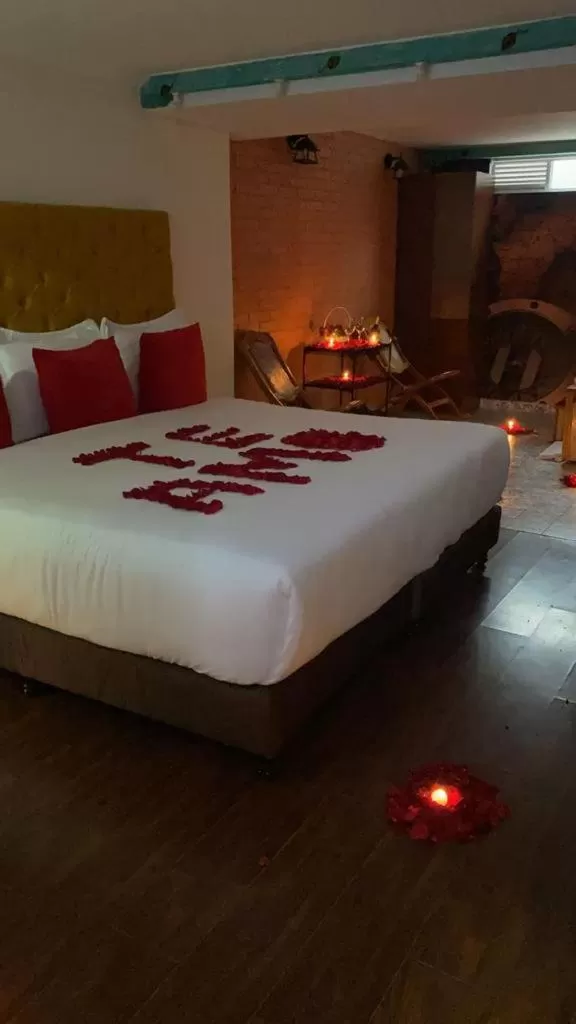 Bed in Hotel Casa Antigua